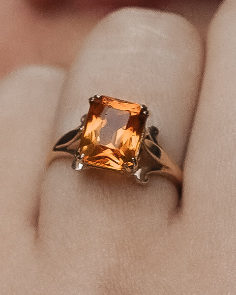 Citreva | Vintage Citrien Solitaire Ring