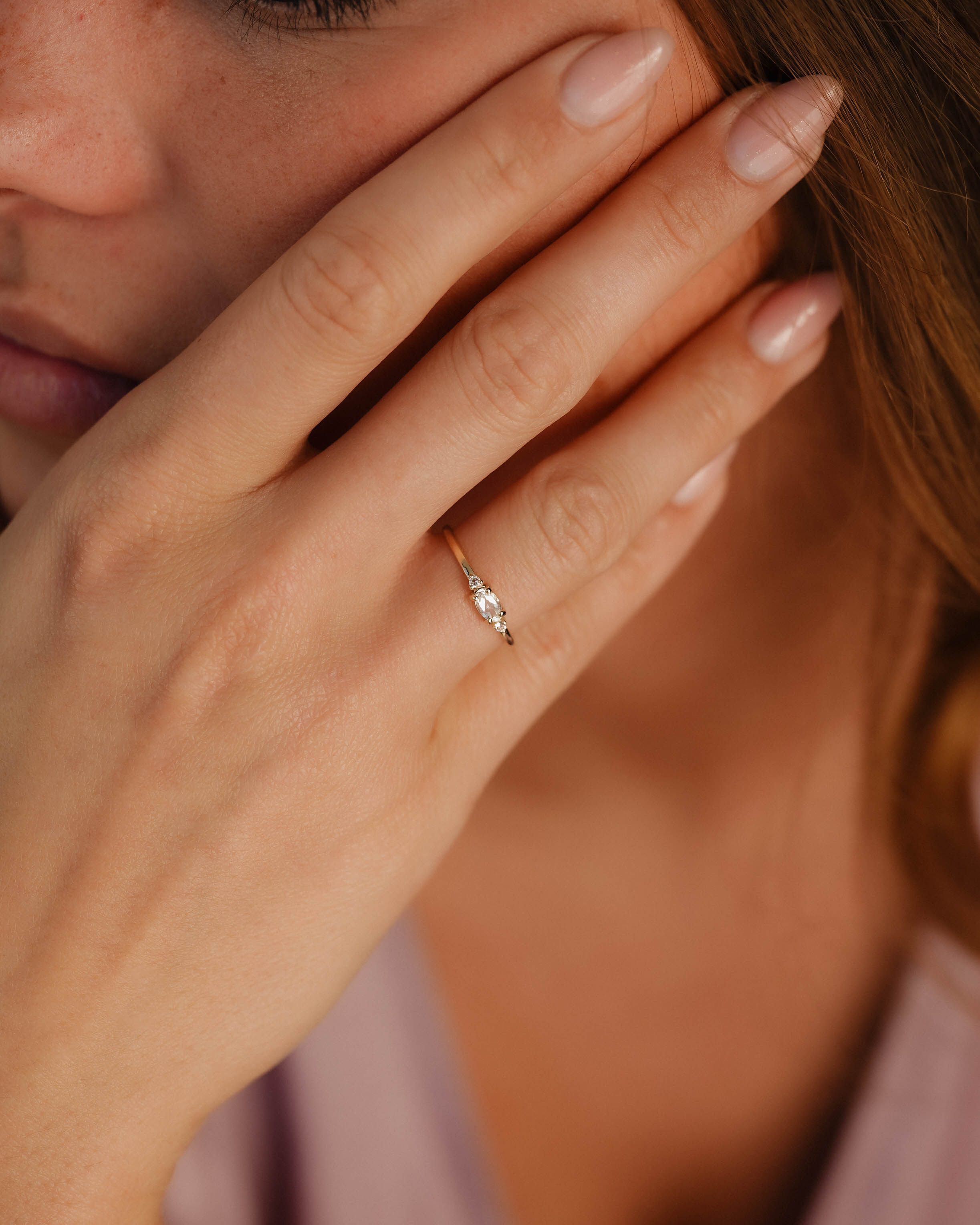 Roeby | Maansteen & Diamant Ring