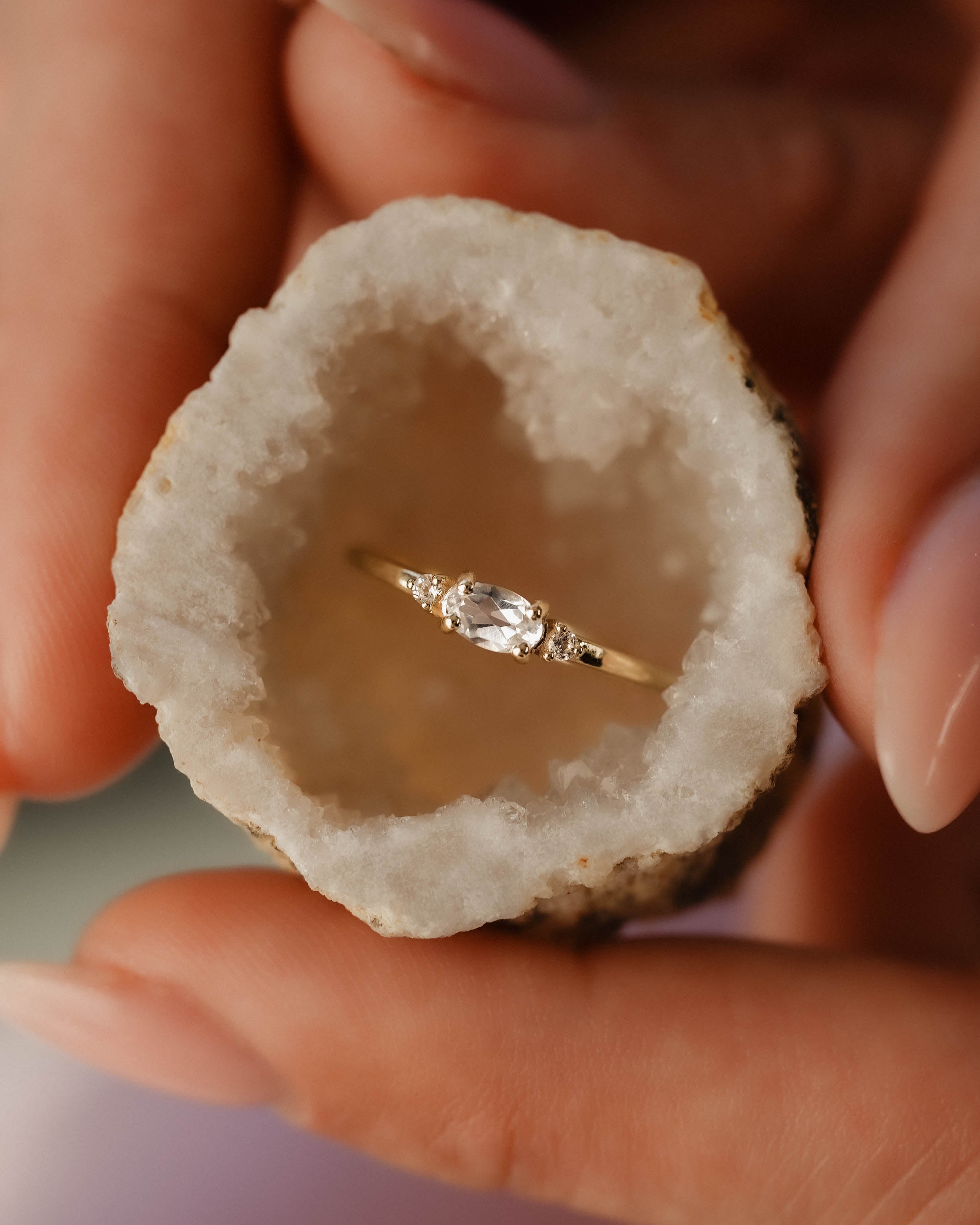 Roeby | Maansteen & Diamant Ring