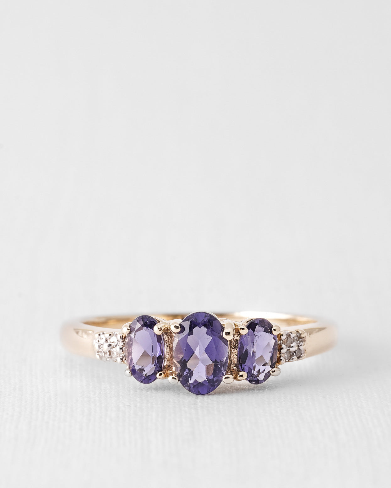 Llyria | Vintage Iolite and Diamond Dress Ring