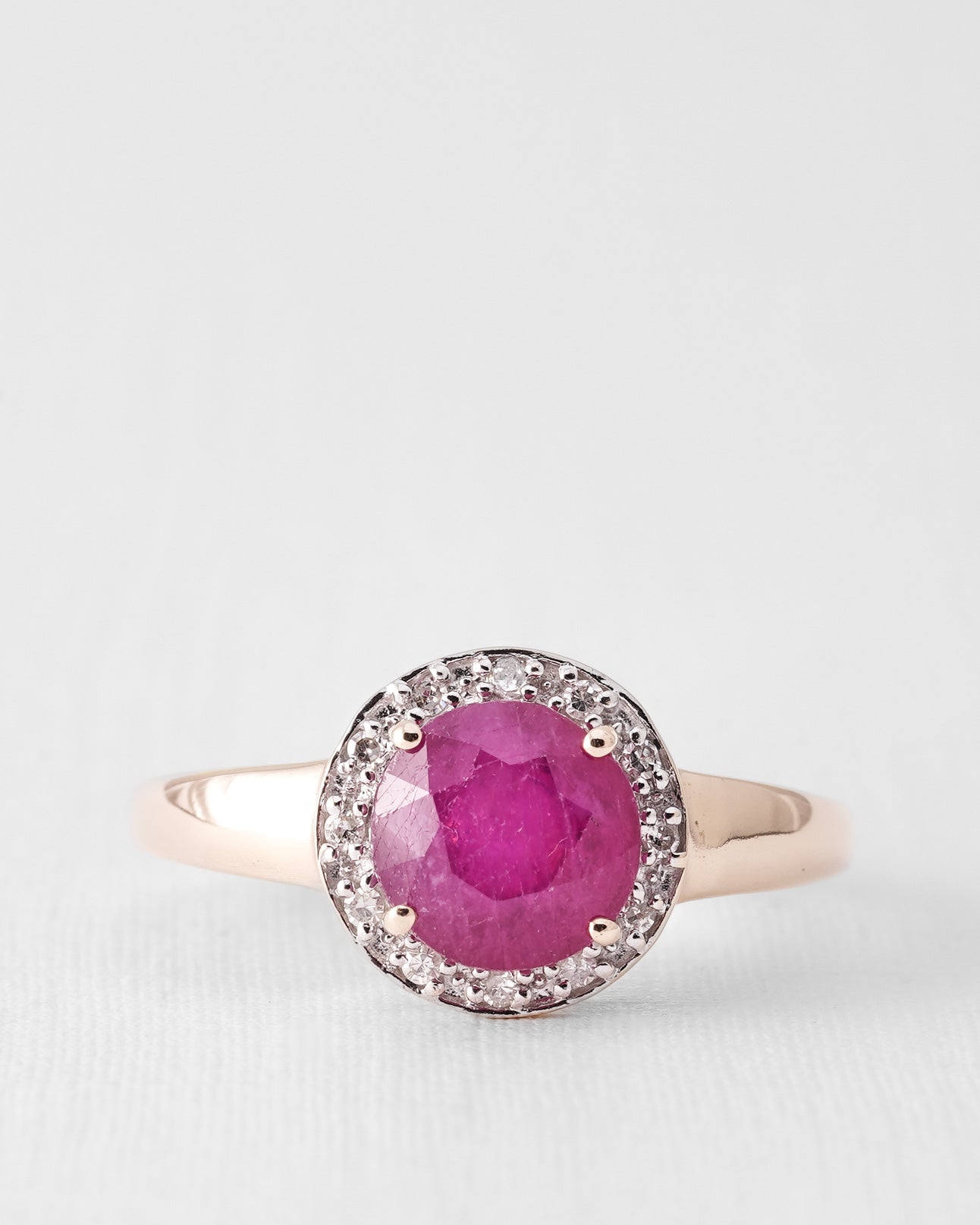 Ravena | Vintage Ruby and Diamond Ring