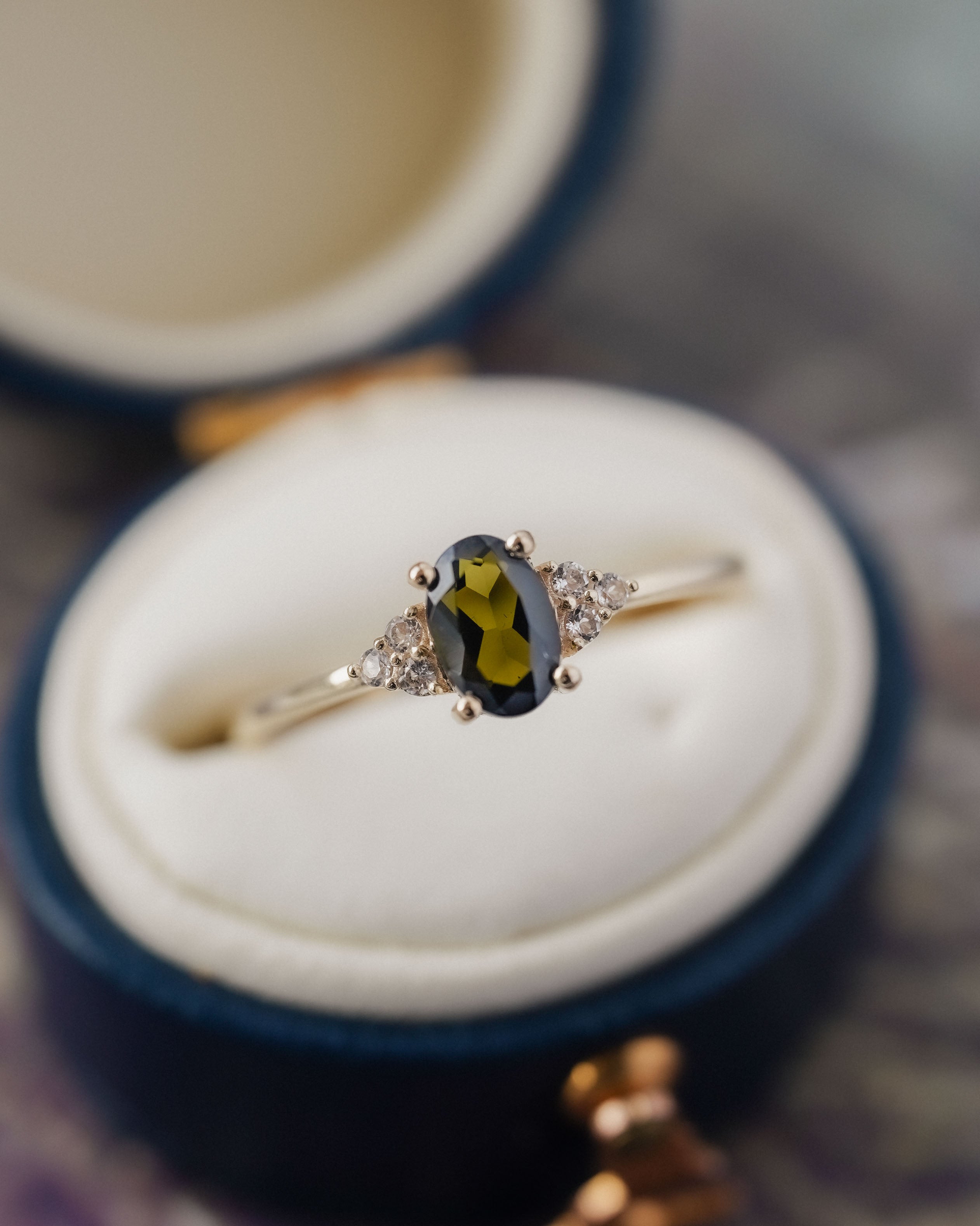 Valerie | Groene Toermalijn & Diamant Ring