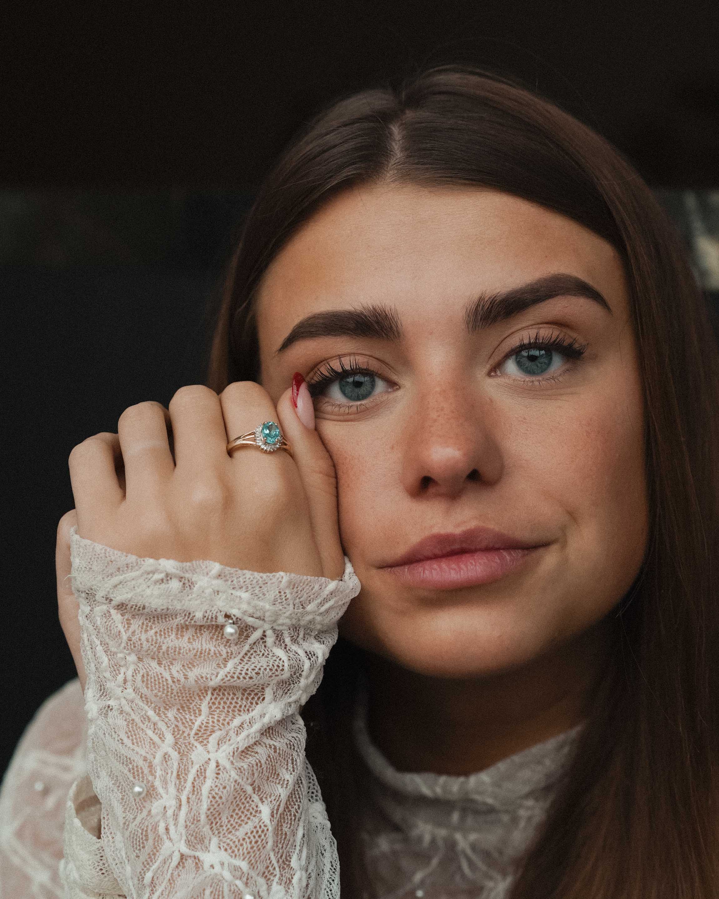 Soliane | Vintage Topaz and Diamond Ring