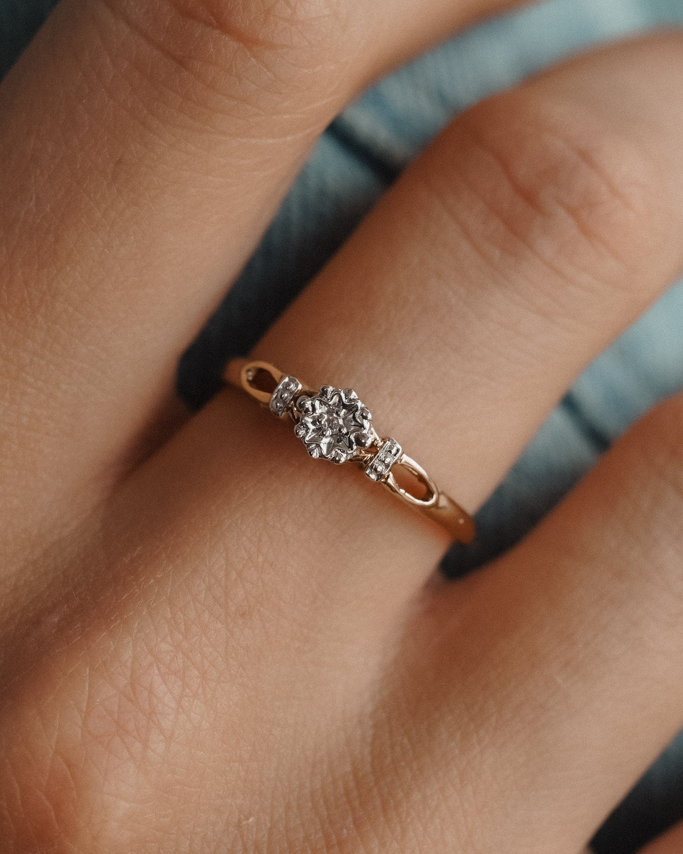 (05-03) Elowen | Vintage Diamant Solitaire Ring - Menina Amsterdam