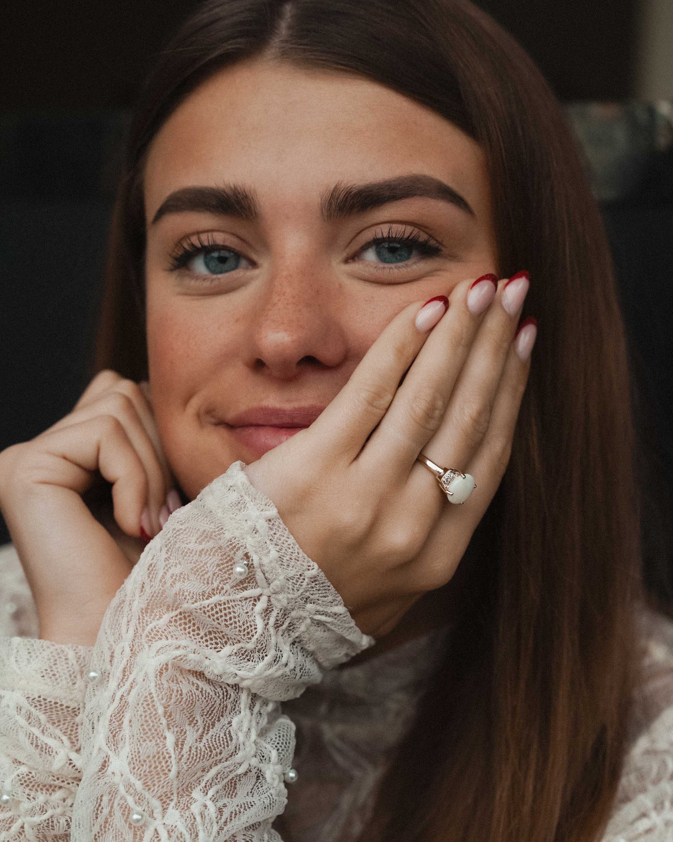 Lioren | Vintage Opal and Diamond Ring