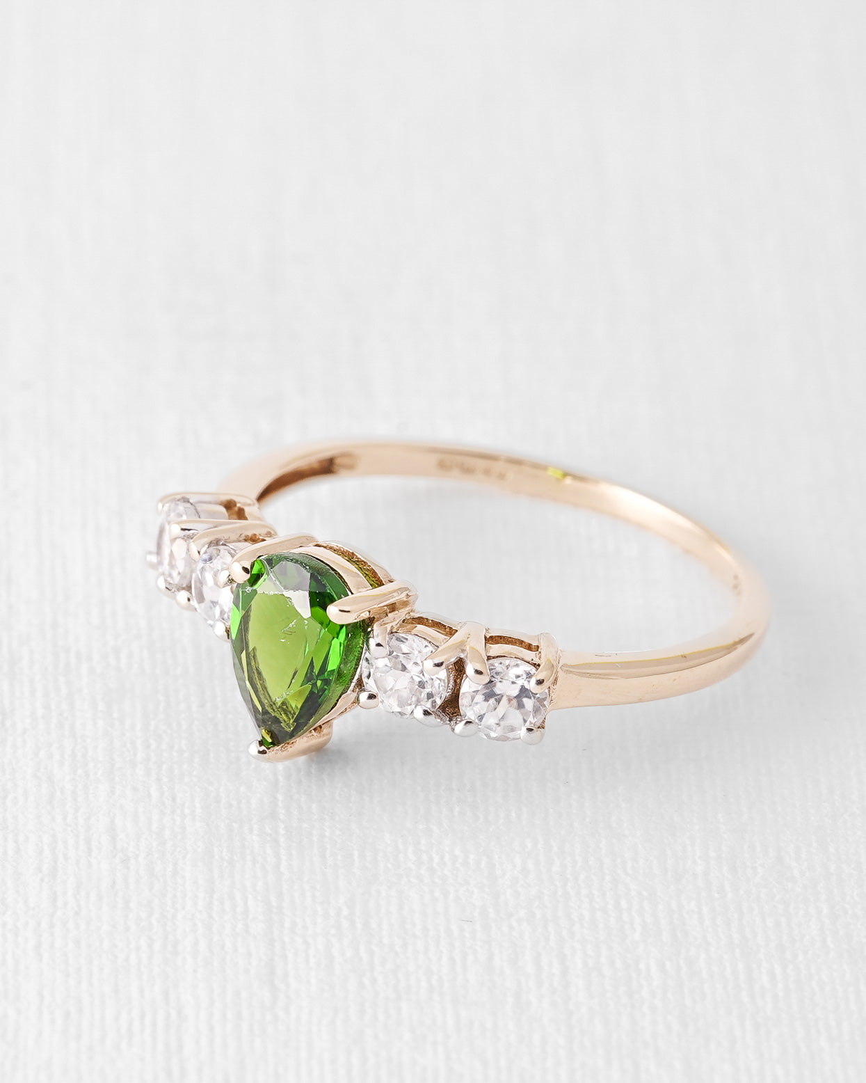 Elanira | Vintage Diopside and Zircon Ring