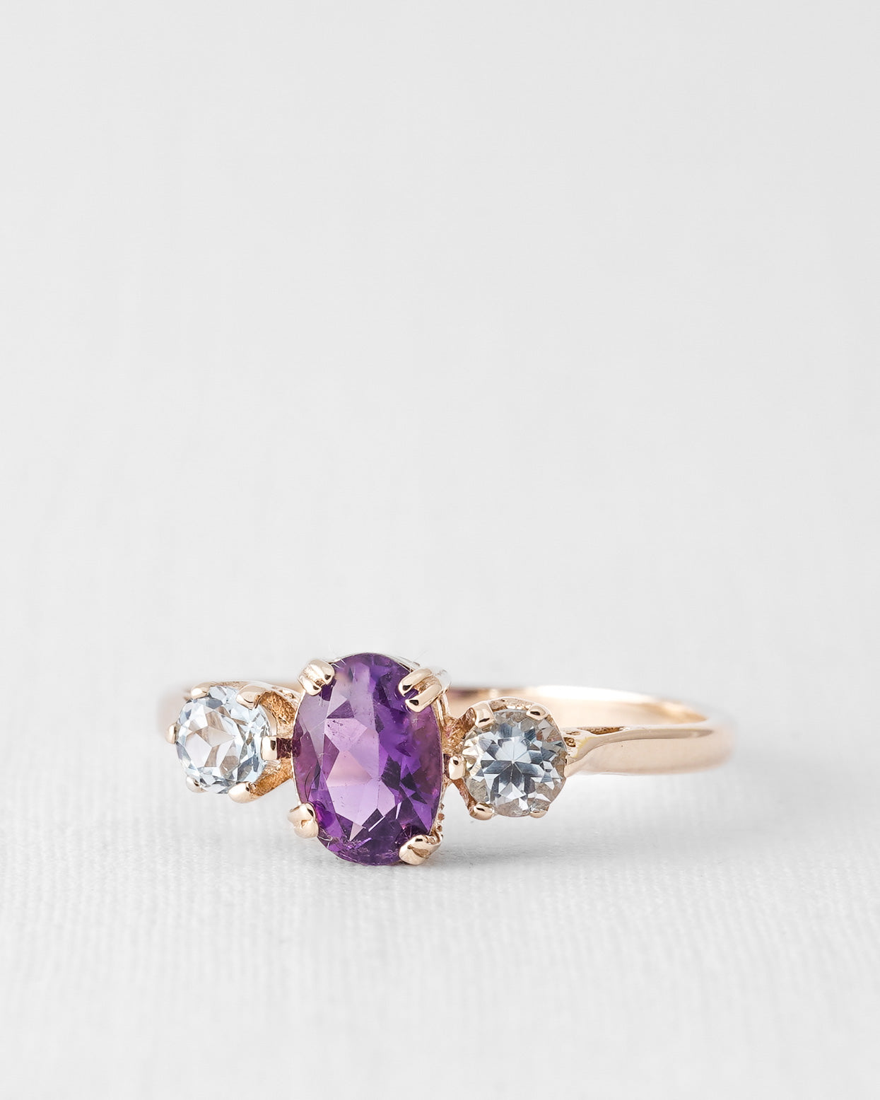 Nara | Vintage Amethyst and Blue Topaz Cluster Ring