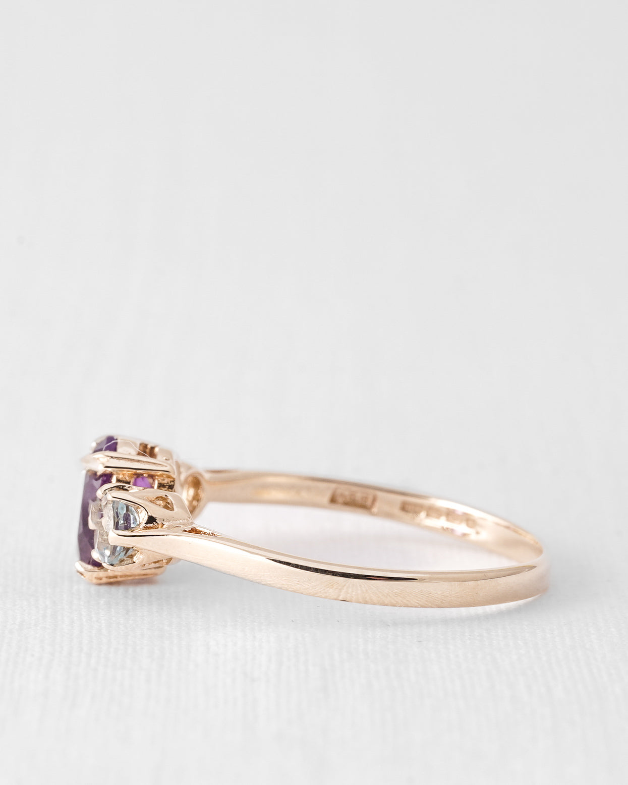 Nara | Vintage Amethyst and Blue Topaz Cluster Ring