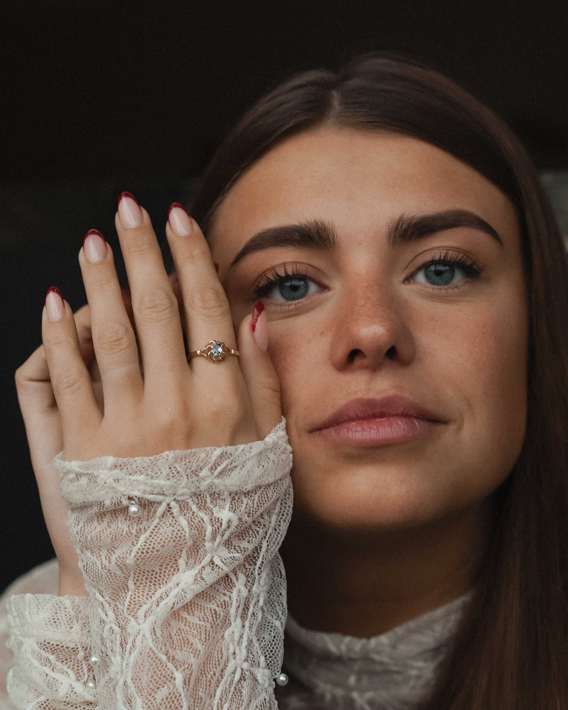 Ayseline | Vintage Blue Topaz Ring