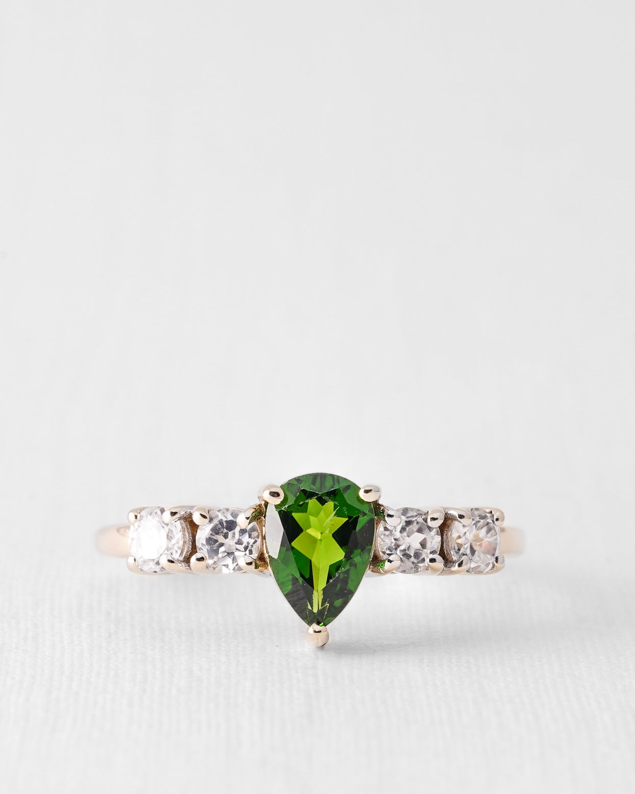 Elanira | Vintage Diopside and Zircon Ring