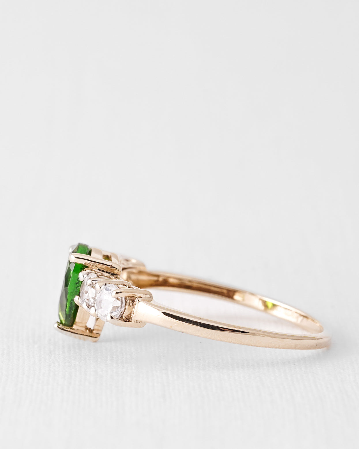 Elanira | Vintage Diopside and Zircon Ring