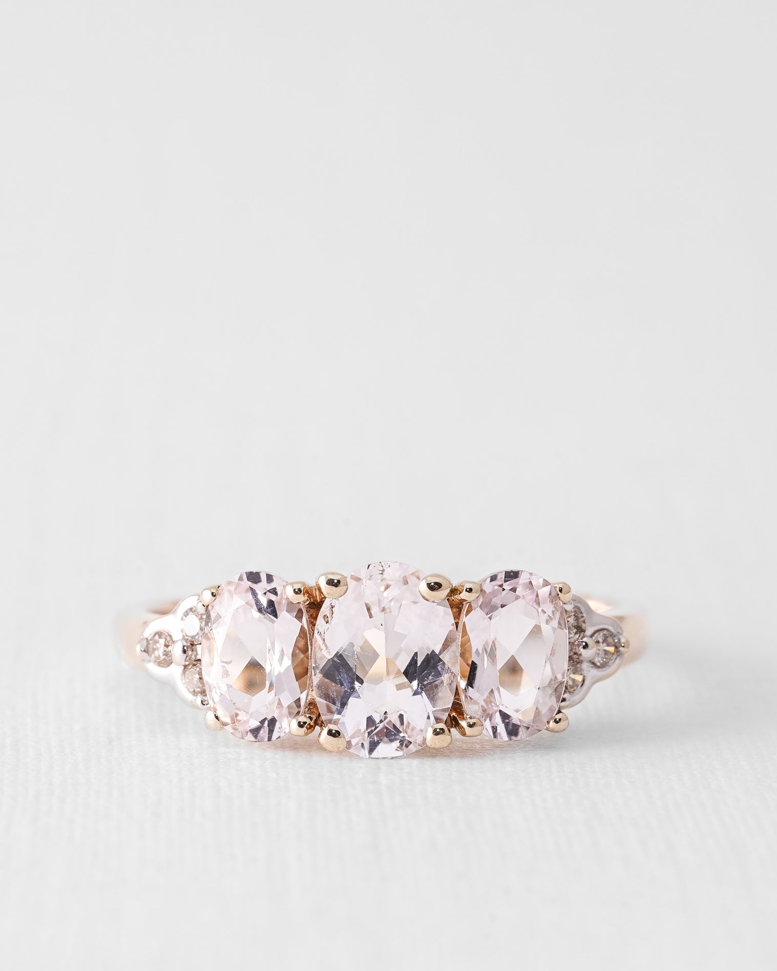 Uarelle | Vintage Kwarts & Diamant Cluster Ring