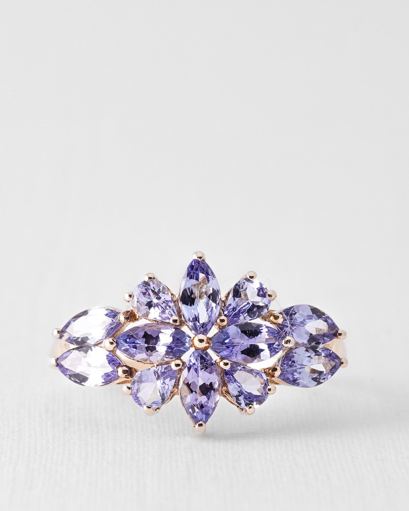 Zafrina | Vintage Tanzanite Cluster Ring