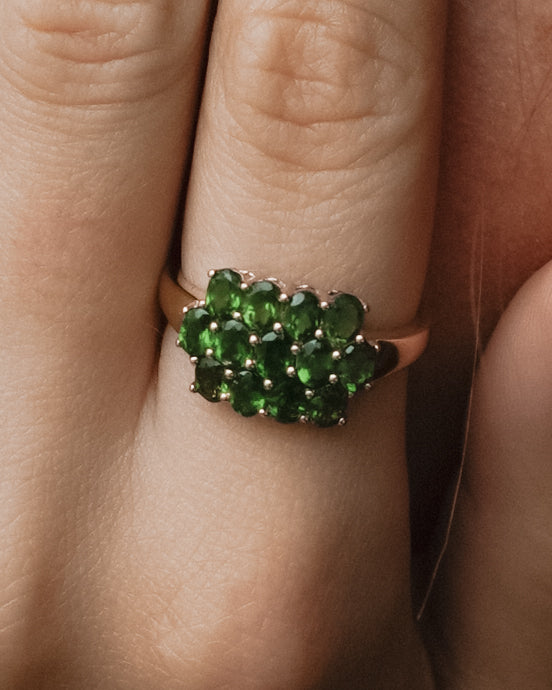 Kalyn | Vintage Diopsiet Cluster Ring