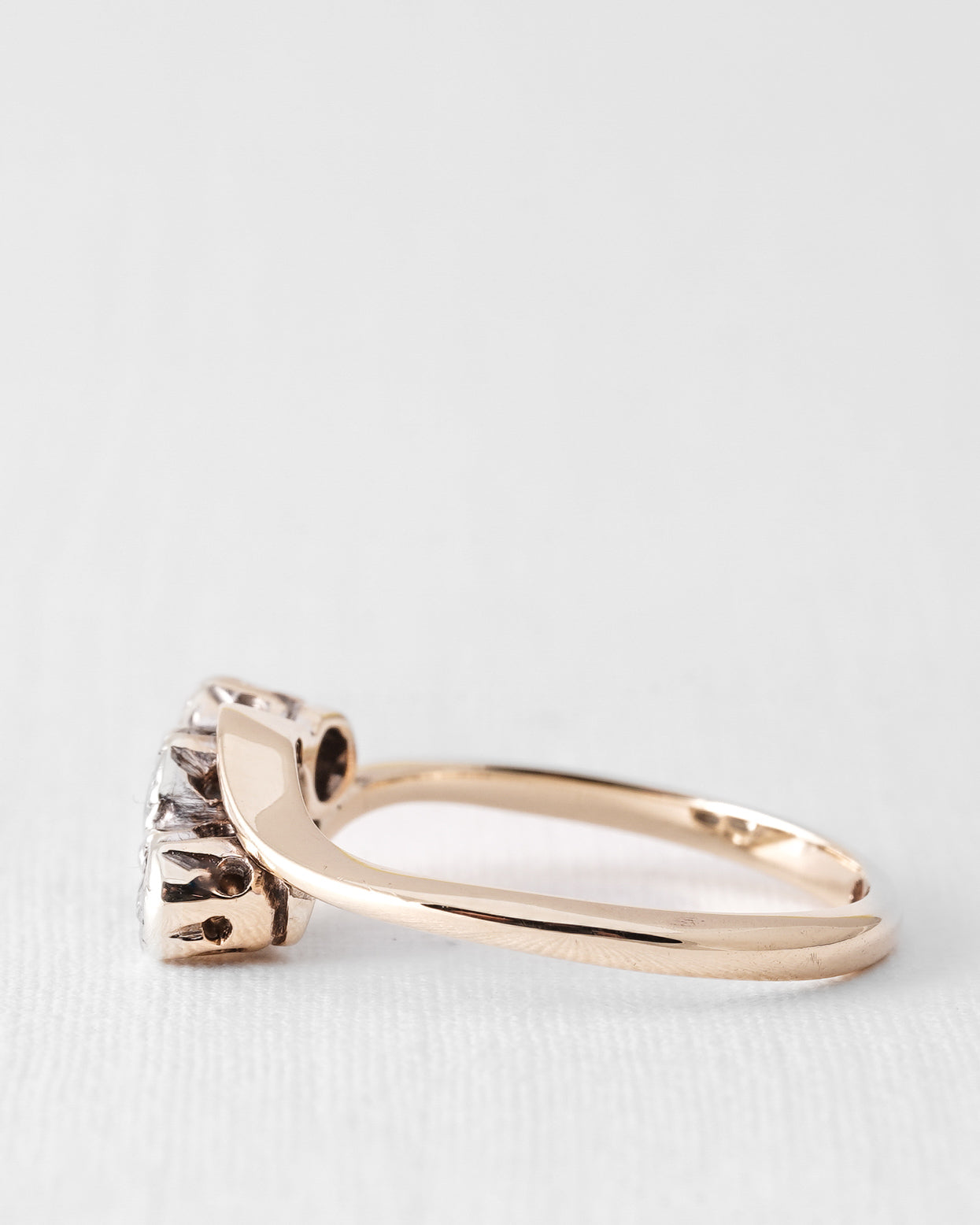 Talyssa | Vintage Topaz and Diamond Solitaire Ring