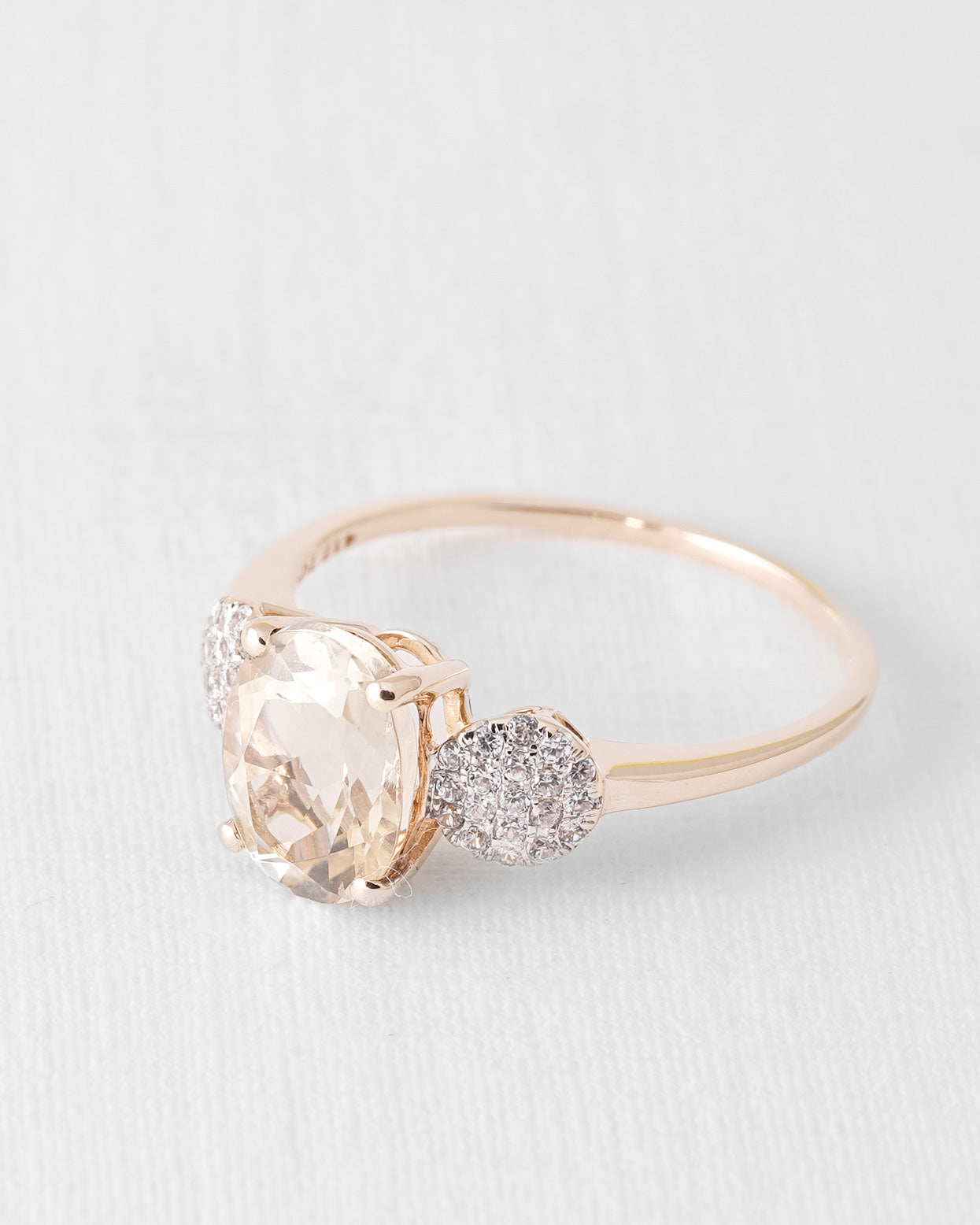 Elsinora | Vintage Quartz and Diamond Ring