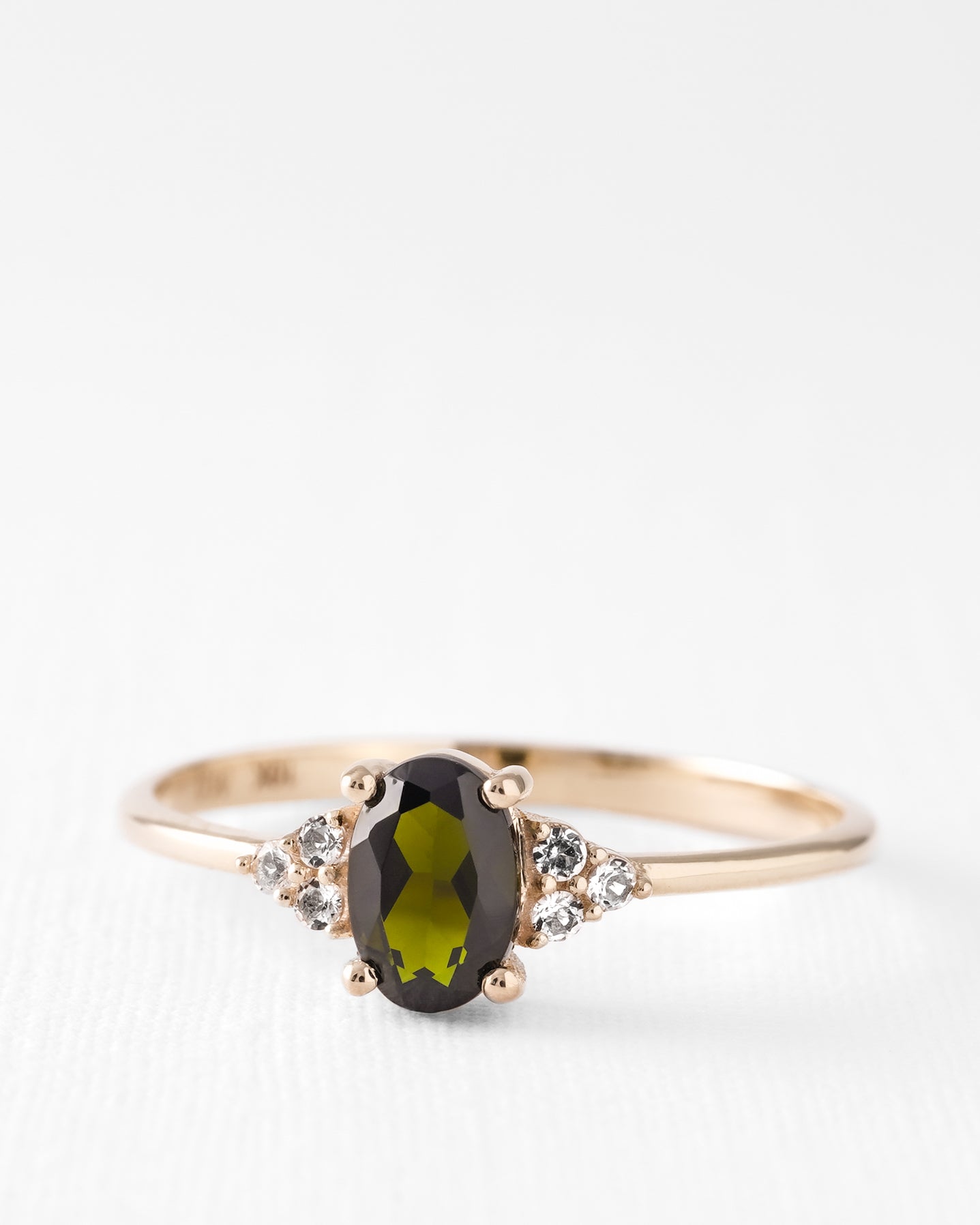 Valerie | Groene Toermalijn & Diamant Ring
