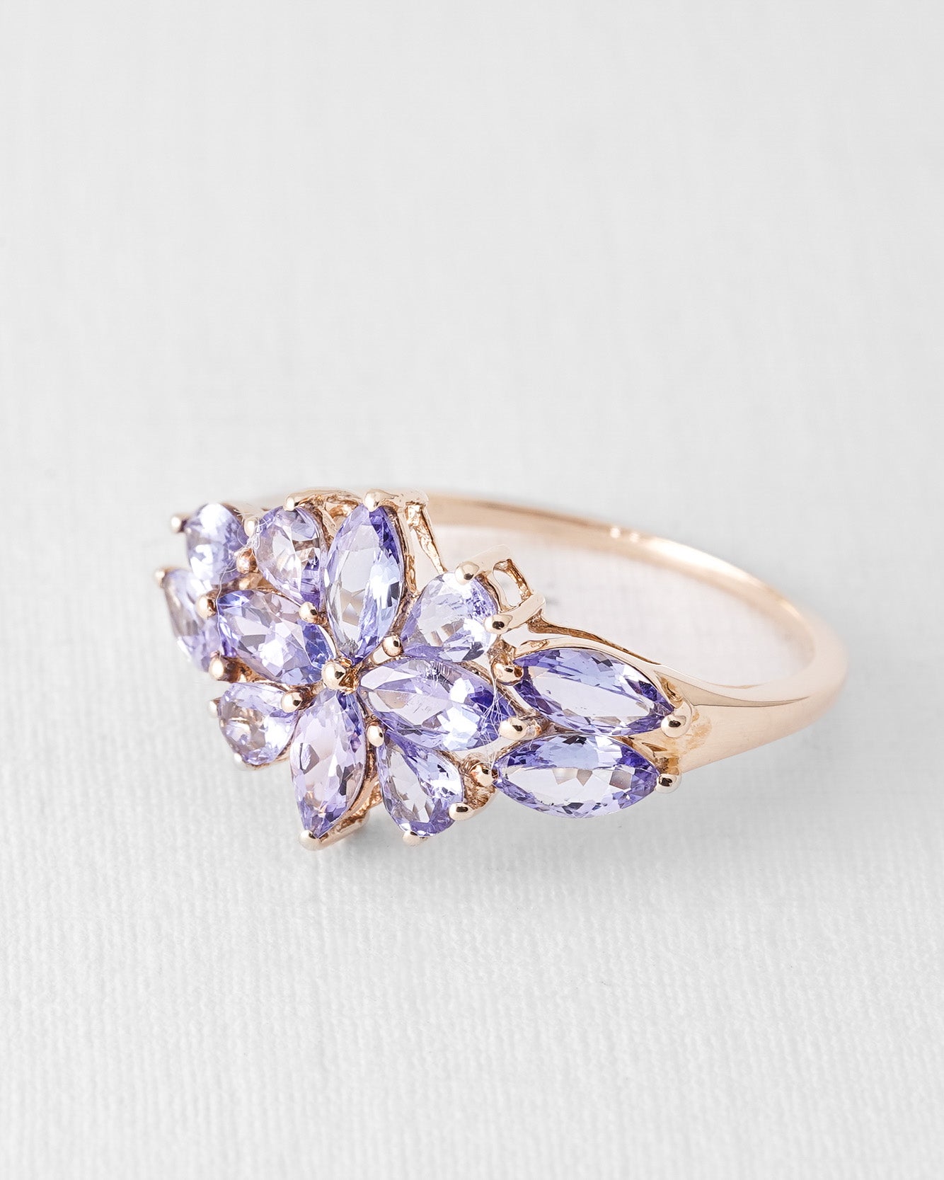 Zafrina | Vintage Tanzanite Cluster Ring