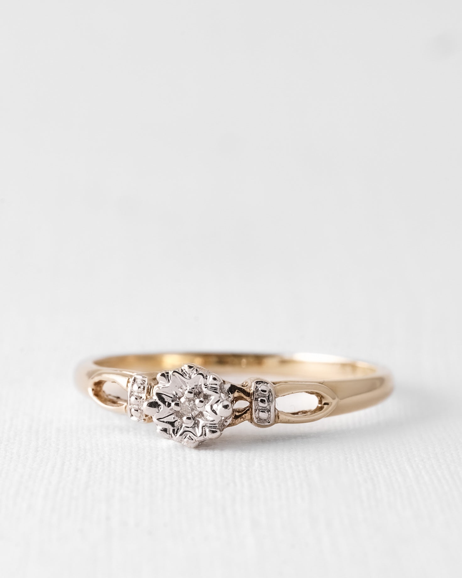 (05-03) Elowen | Vintage Diamant Solitaire Ring - Menina Amsterdam