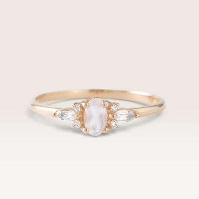 Camille | Maansteen & Diamant Ring