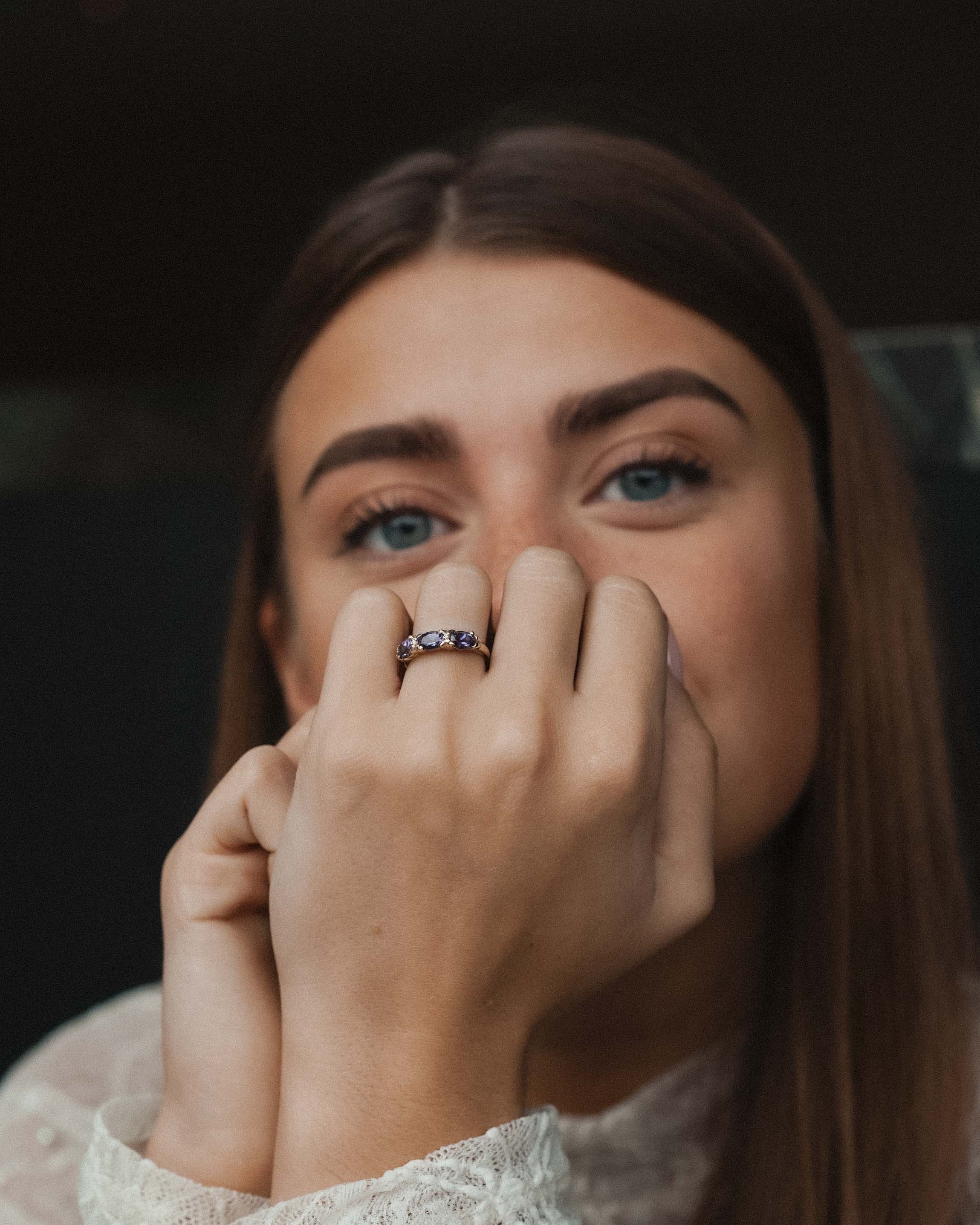 Elowara | Vintage Iolite and Diamond Ring