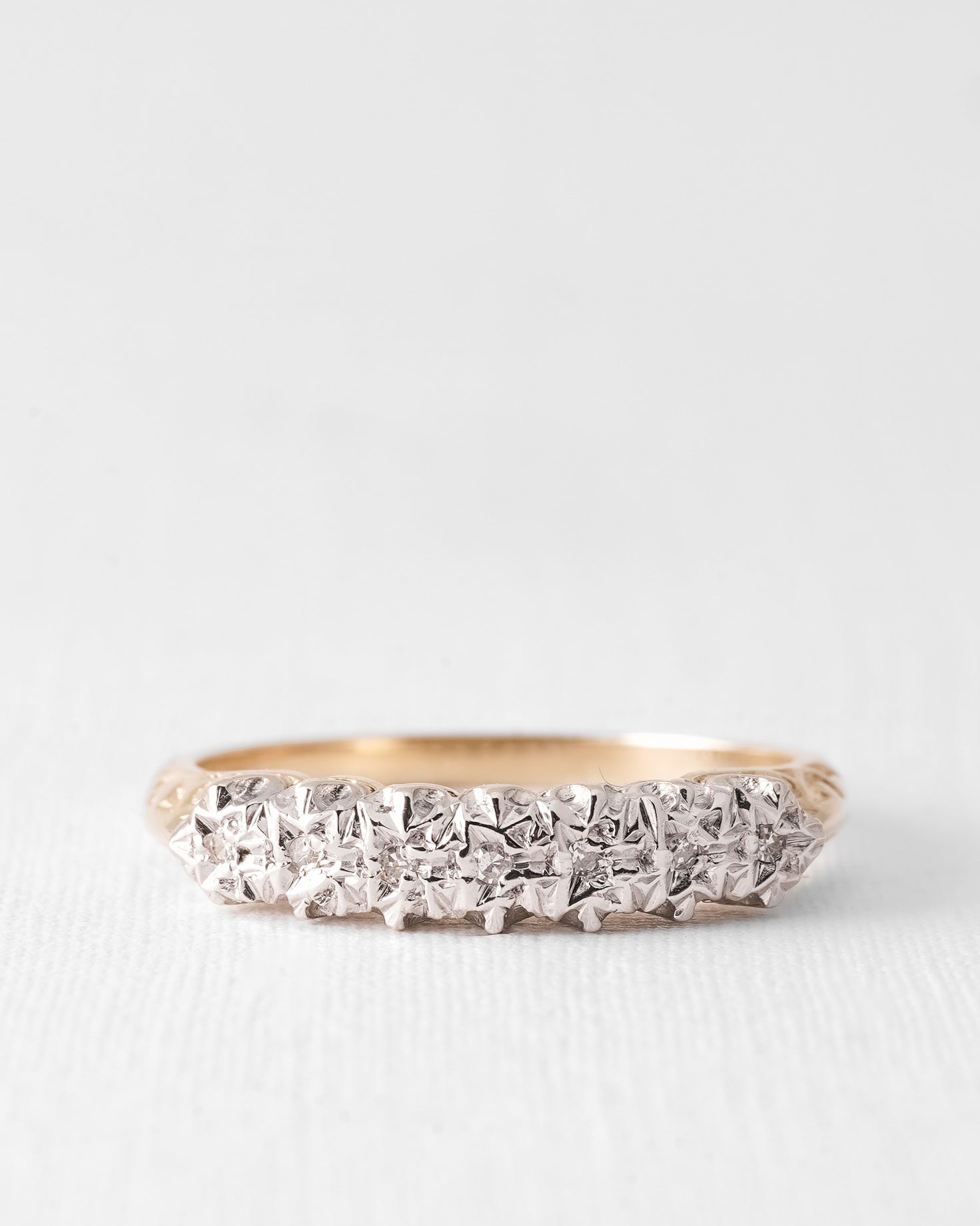 (05-03) Léonie | Vintage Diamant Ring - Menina Amsterdam