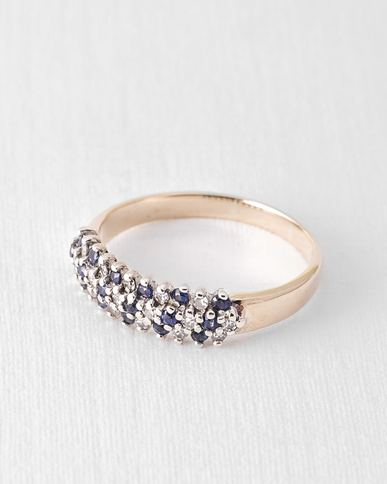Selene | Vintage Sapphire and Diamond Dress Ring