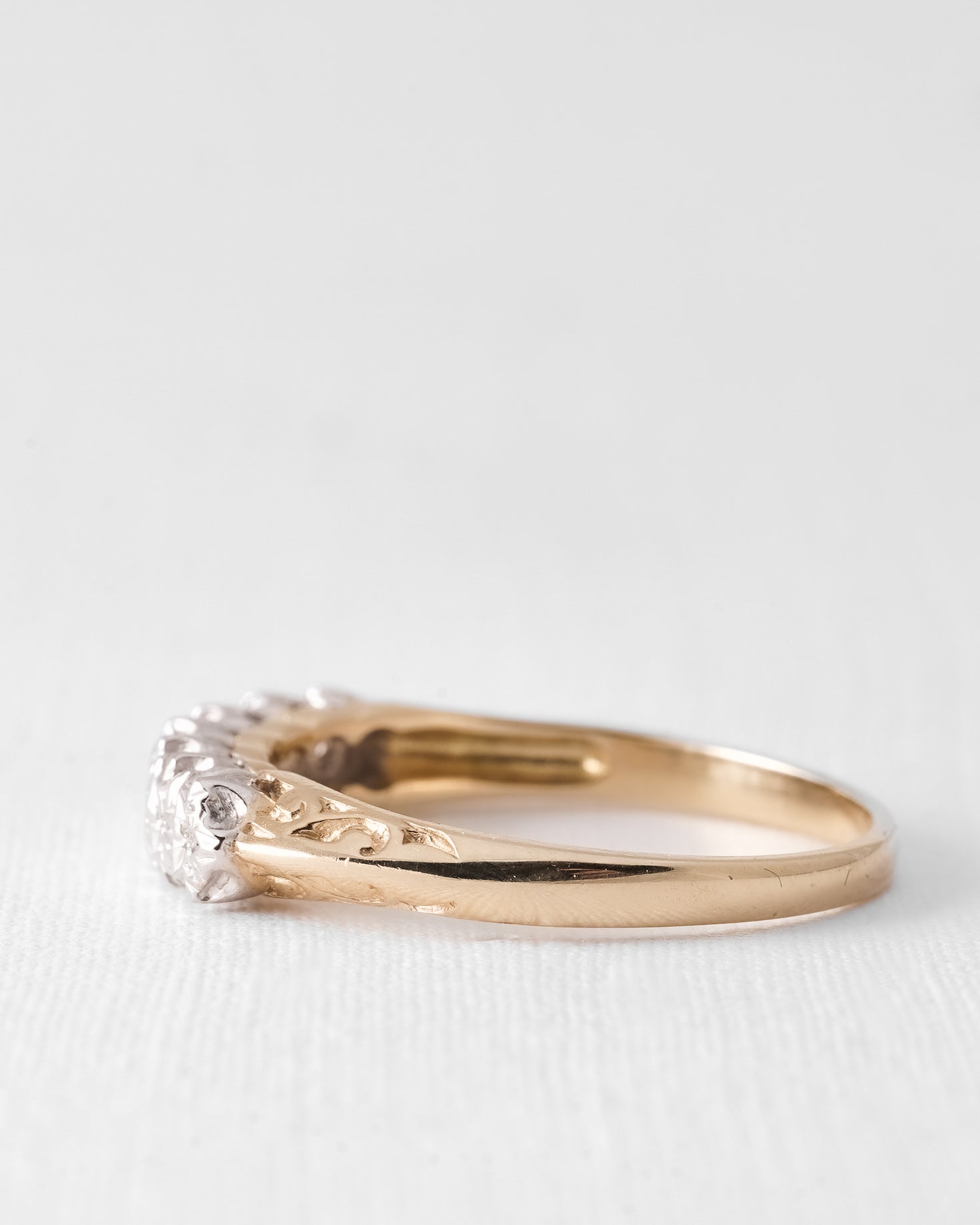 (05-03) Léonie | Vintage Diamant Ring - Menina Amsterdam