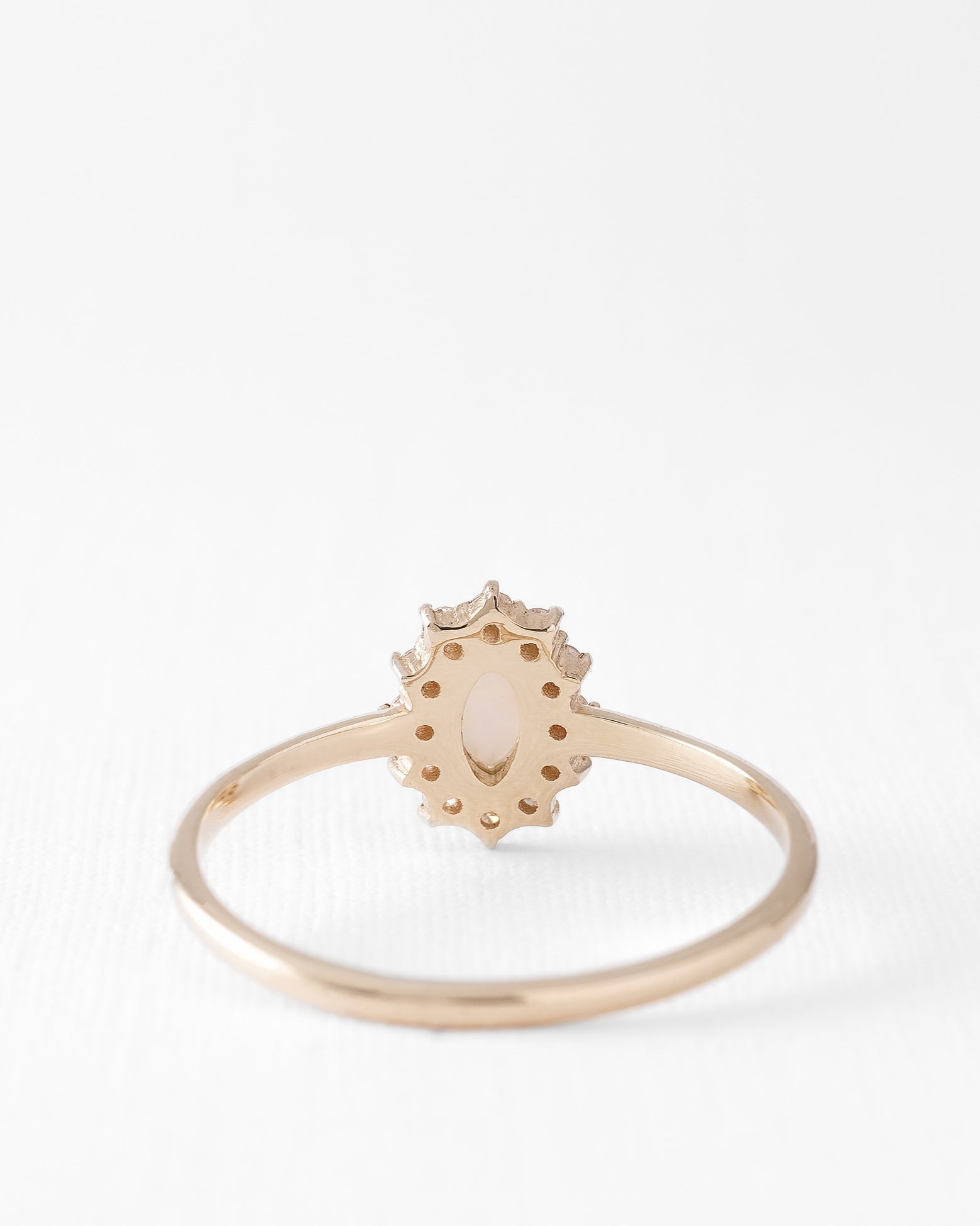 Chloe | Opaal & Diamant Cluster Ring