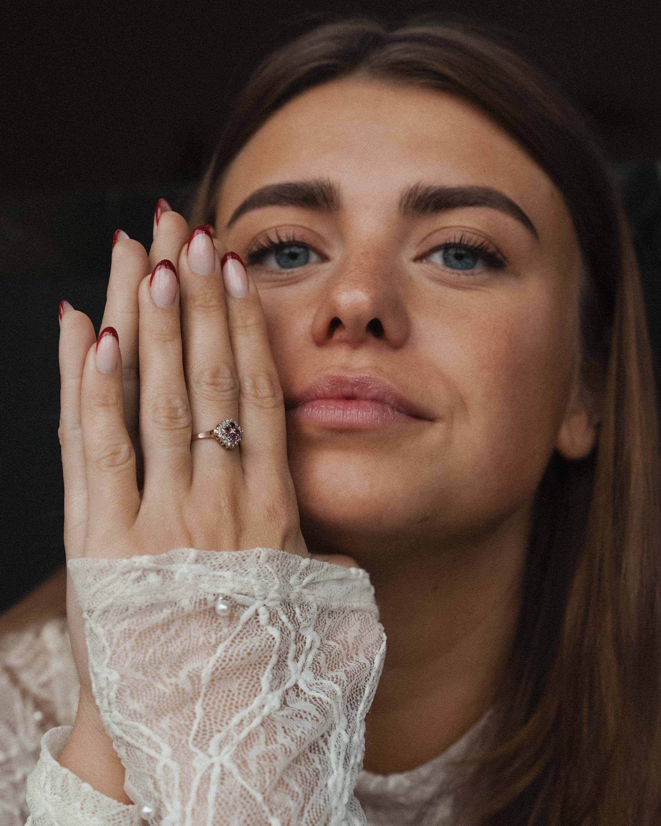 Amelise | Vintage Ruby and Diamond Ring