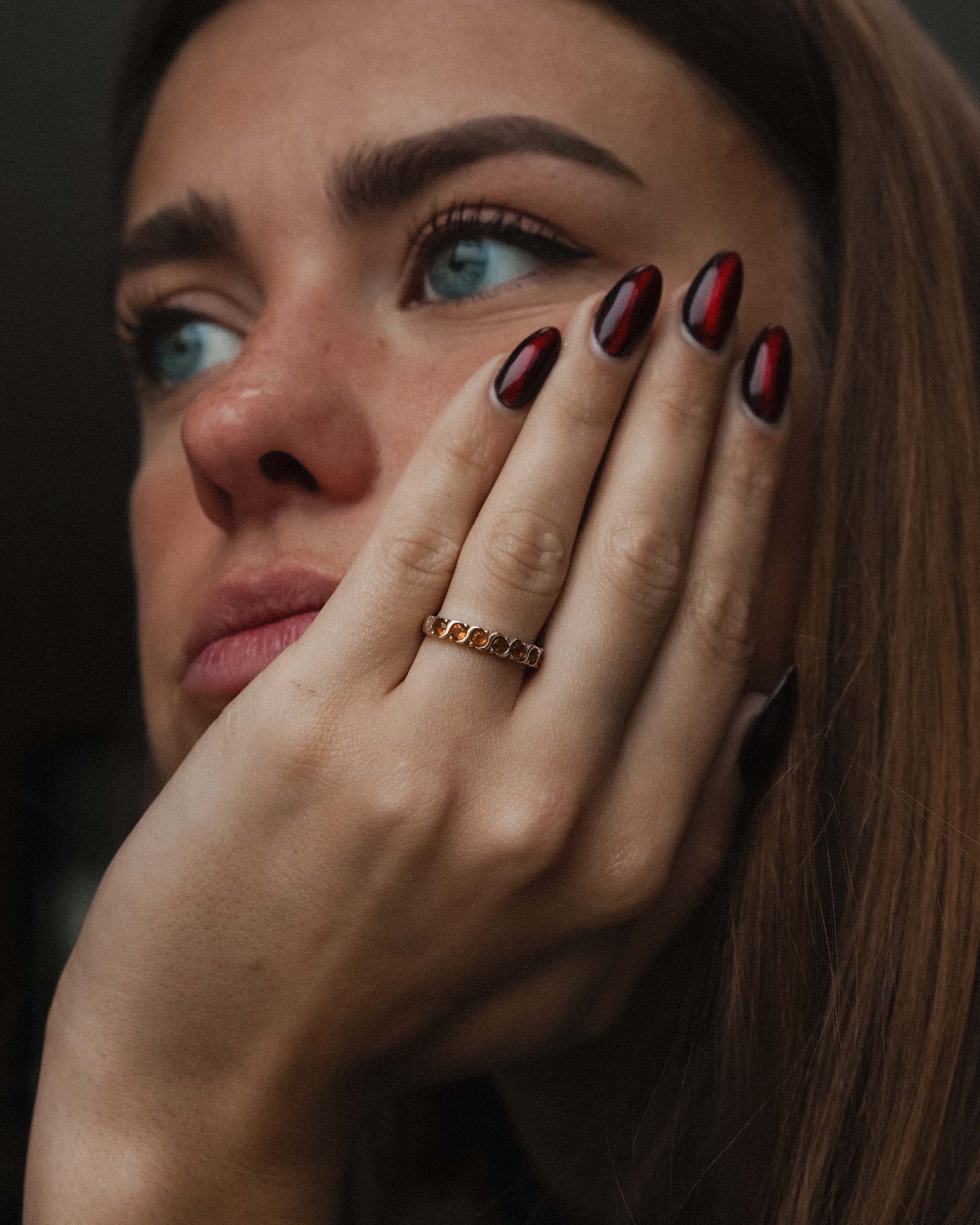 Oransea | Vintage Oranje Saffier Dress Ring