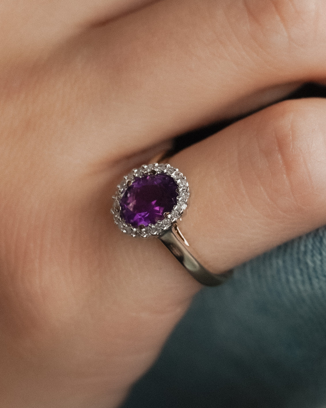 Florence | Vintage Amethist & Diamant Ring