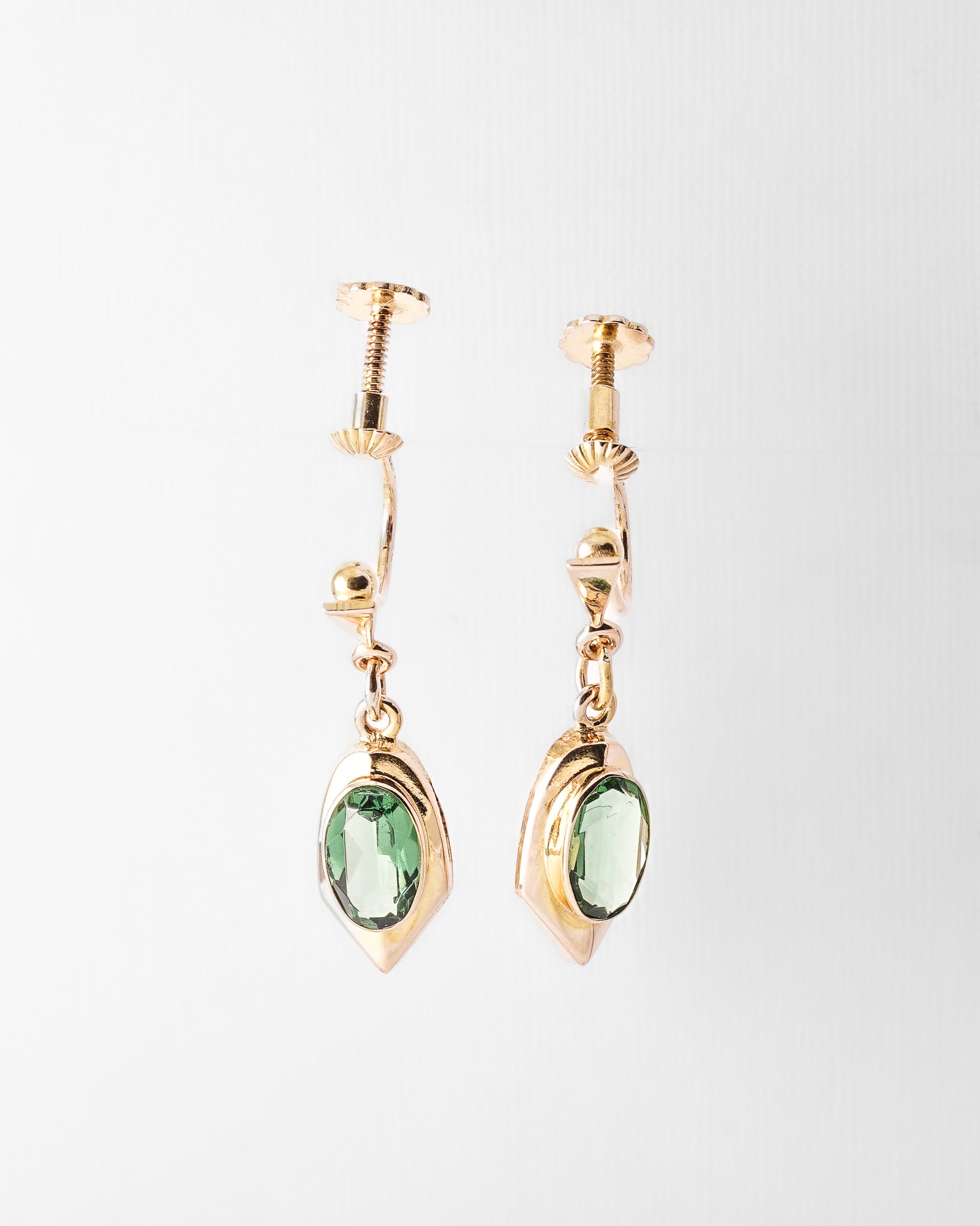 Nora | Vintage Toermalijn Oorbellen