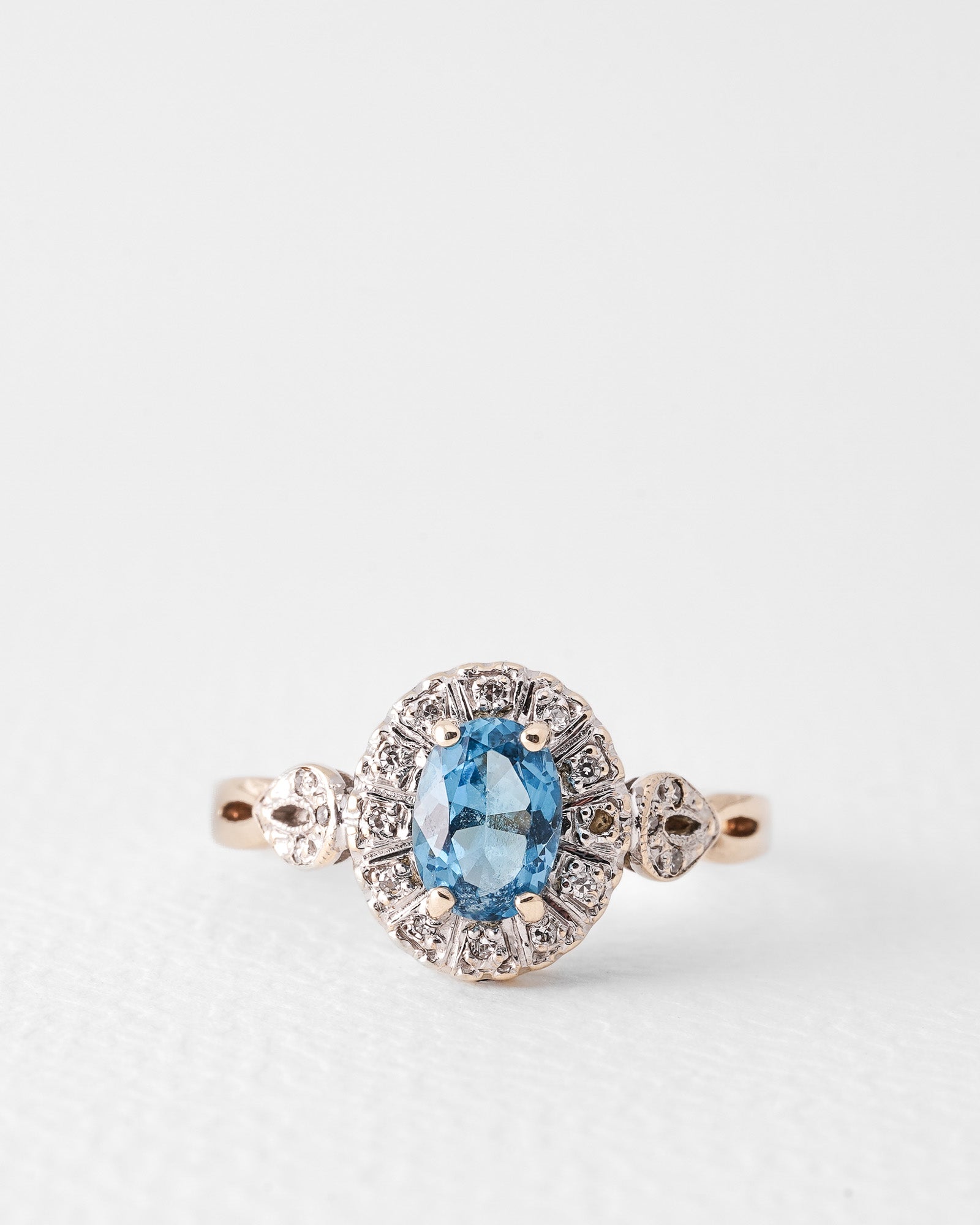 Cressida | Vintage Topaas & Diamant Cluster
