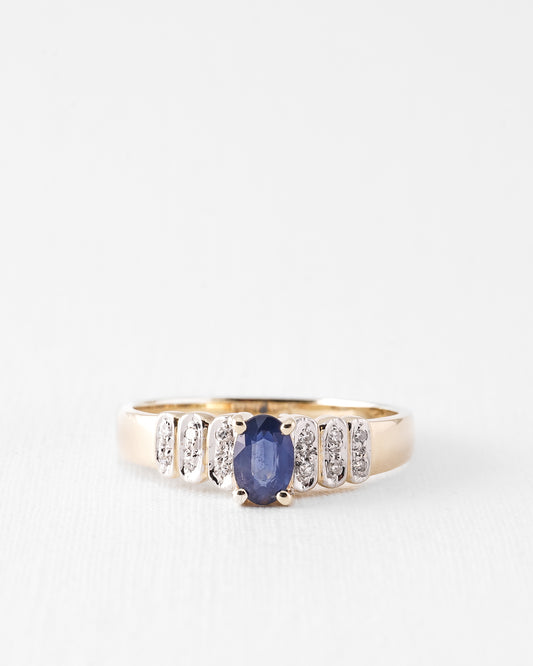 Isa-Mea | 14K (0.10ct) Diamant Twin Ring