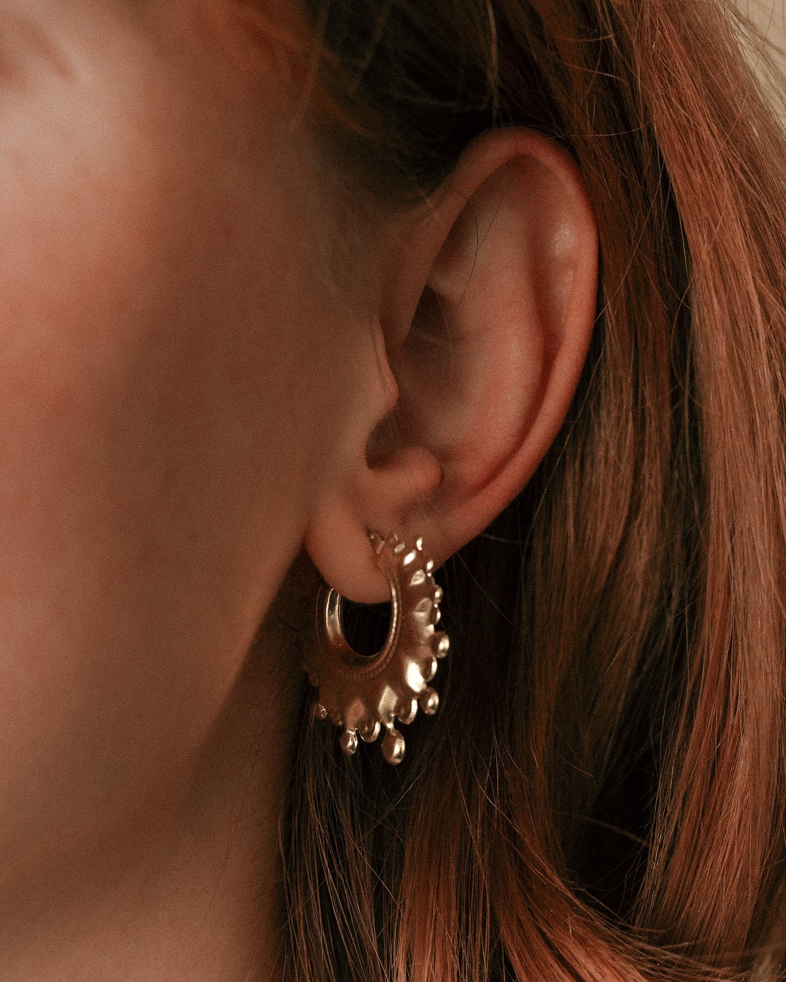 Yade | Vintage Creool Oorbellen