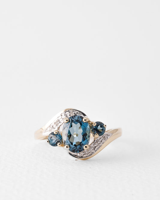 Pauline | Vintage Granaat & Diamant Cluster