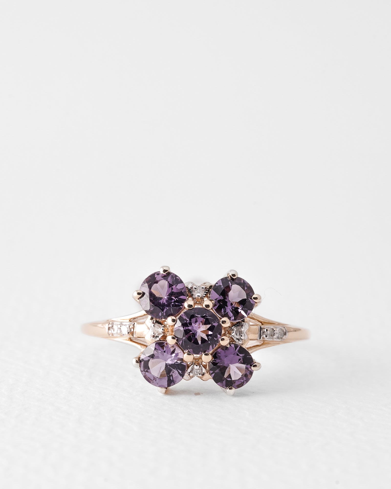 Fiorella | Vintage Tanzaniet & Diamant Bloem