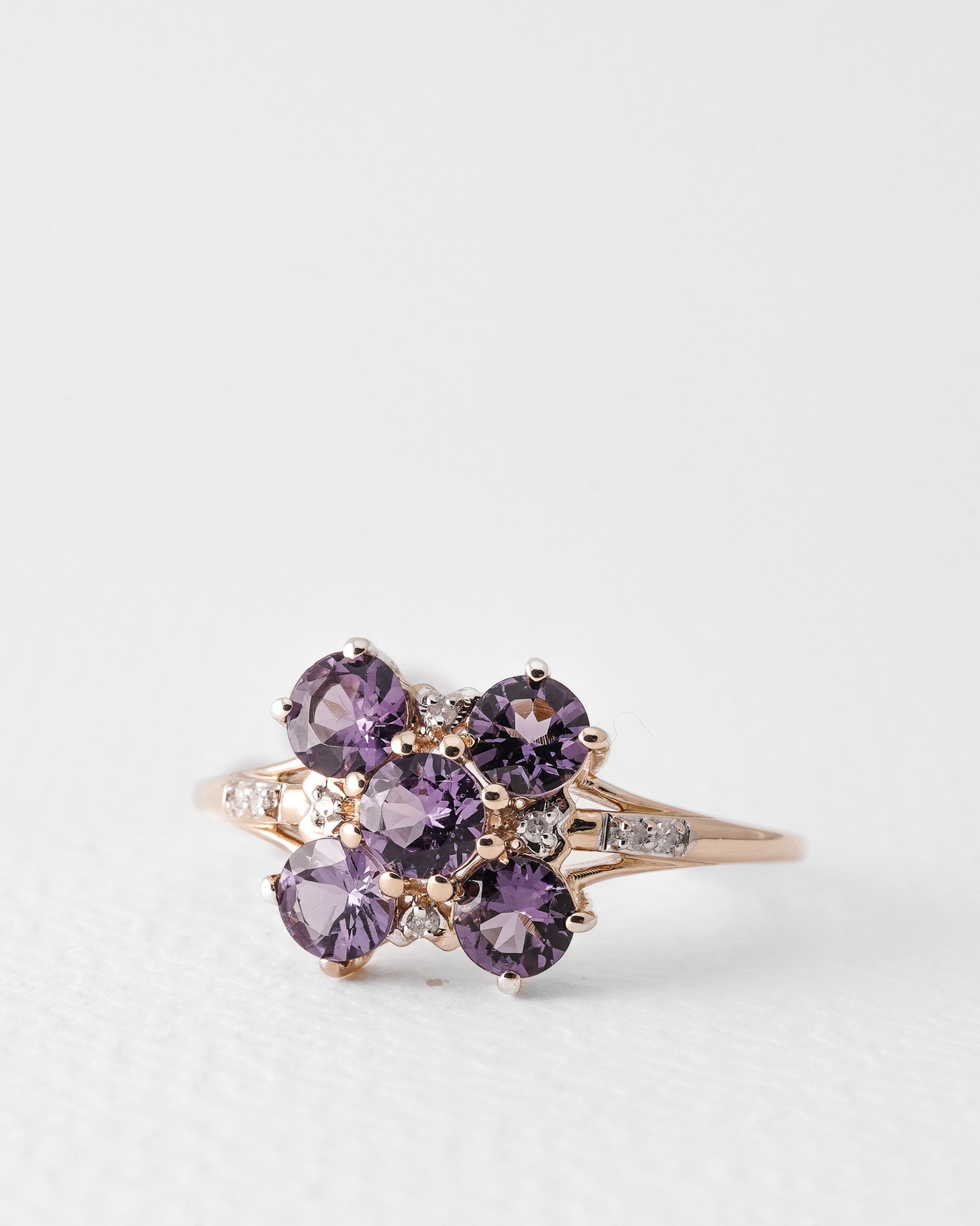 Fiorella | Vintage Tanzaniet & Diamant Bloem