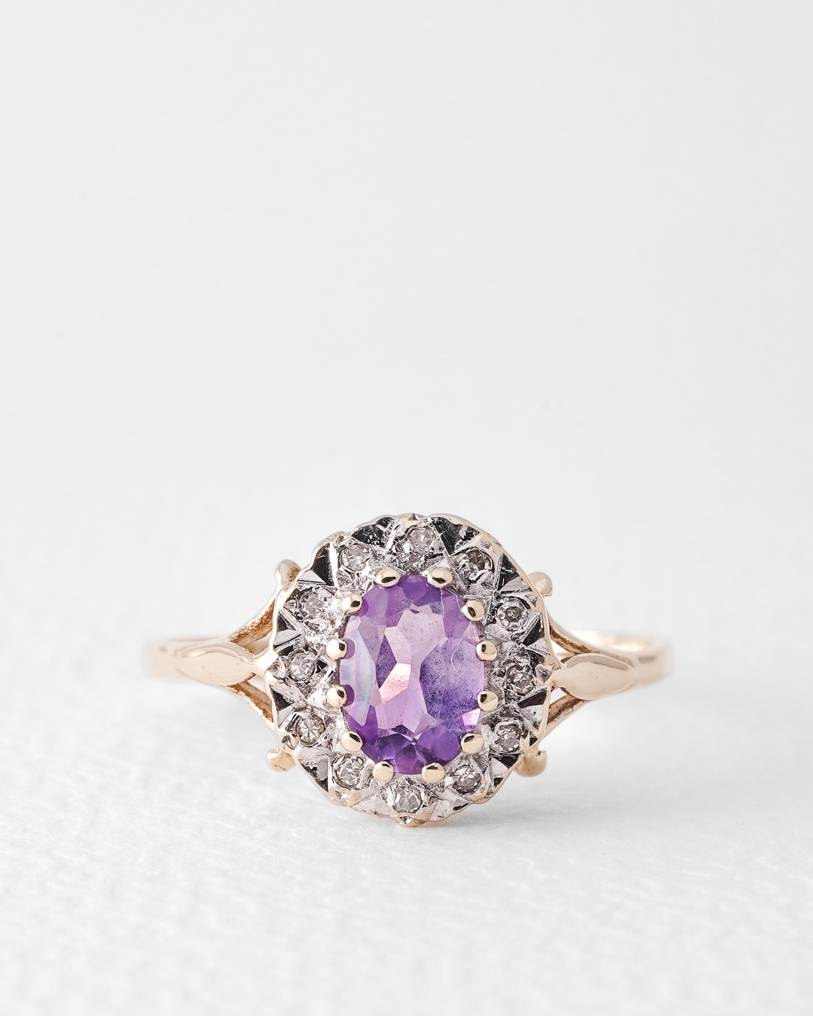 Amara | Vintage Amethist & Diamant Cluster