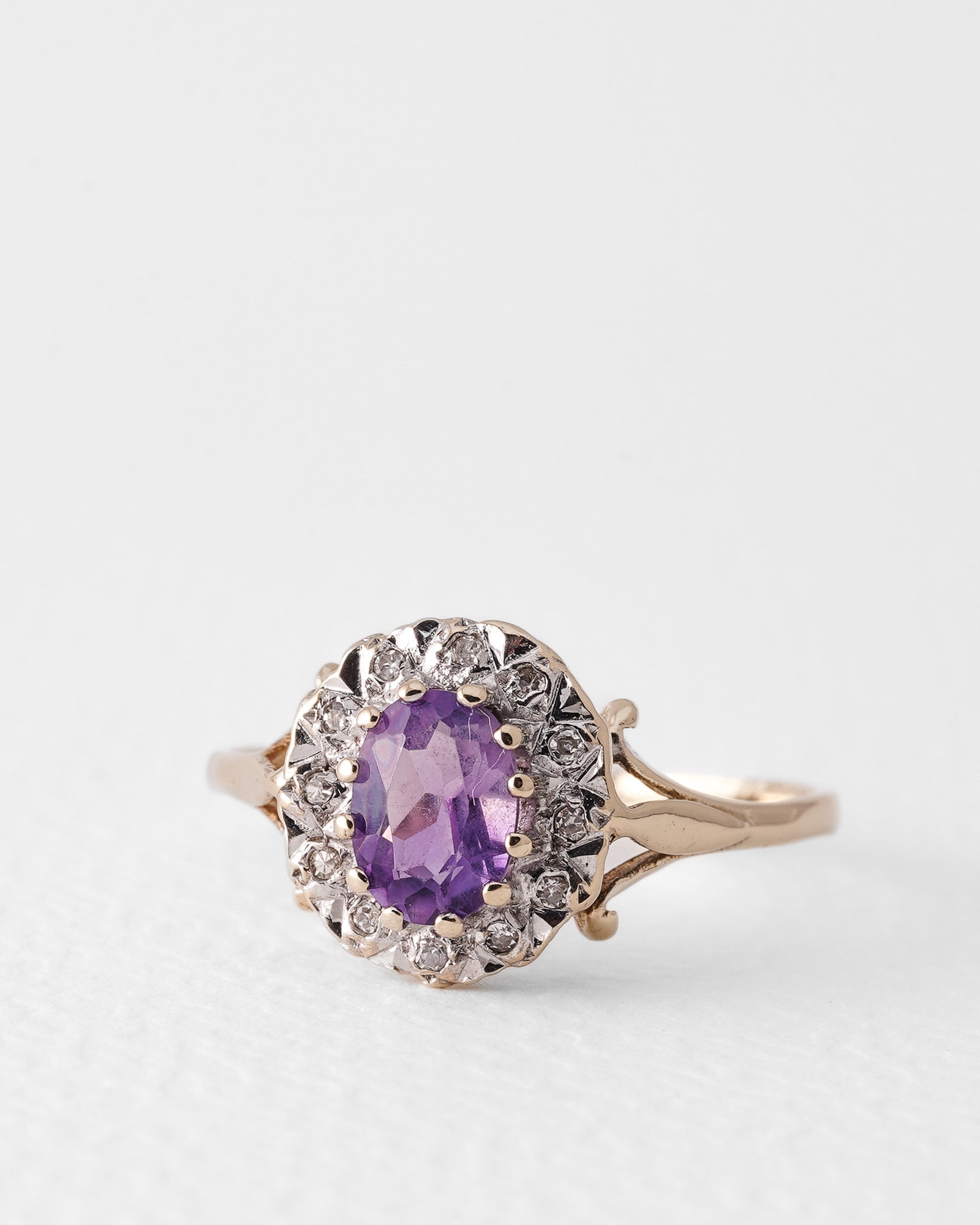 Amara | Vintage Amethist & Diamant Cluster