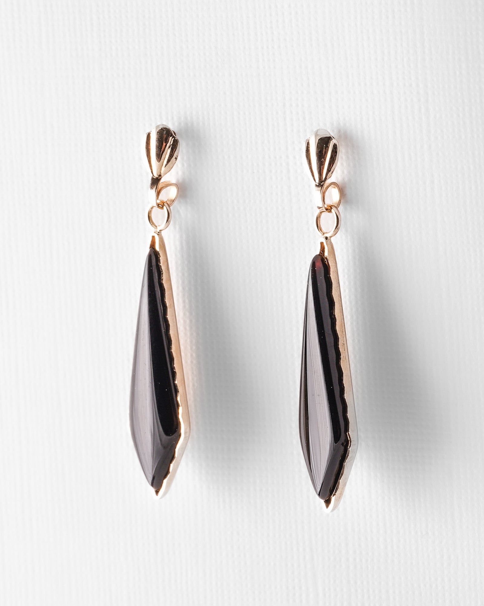 Calliora | Vintage Onyx Oorbellen