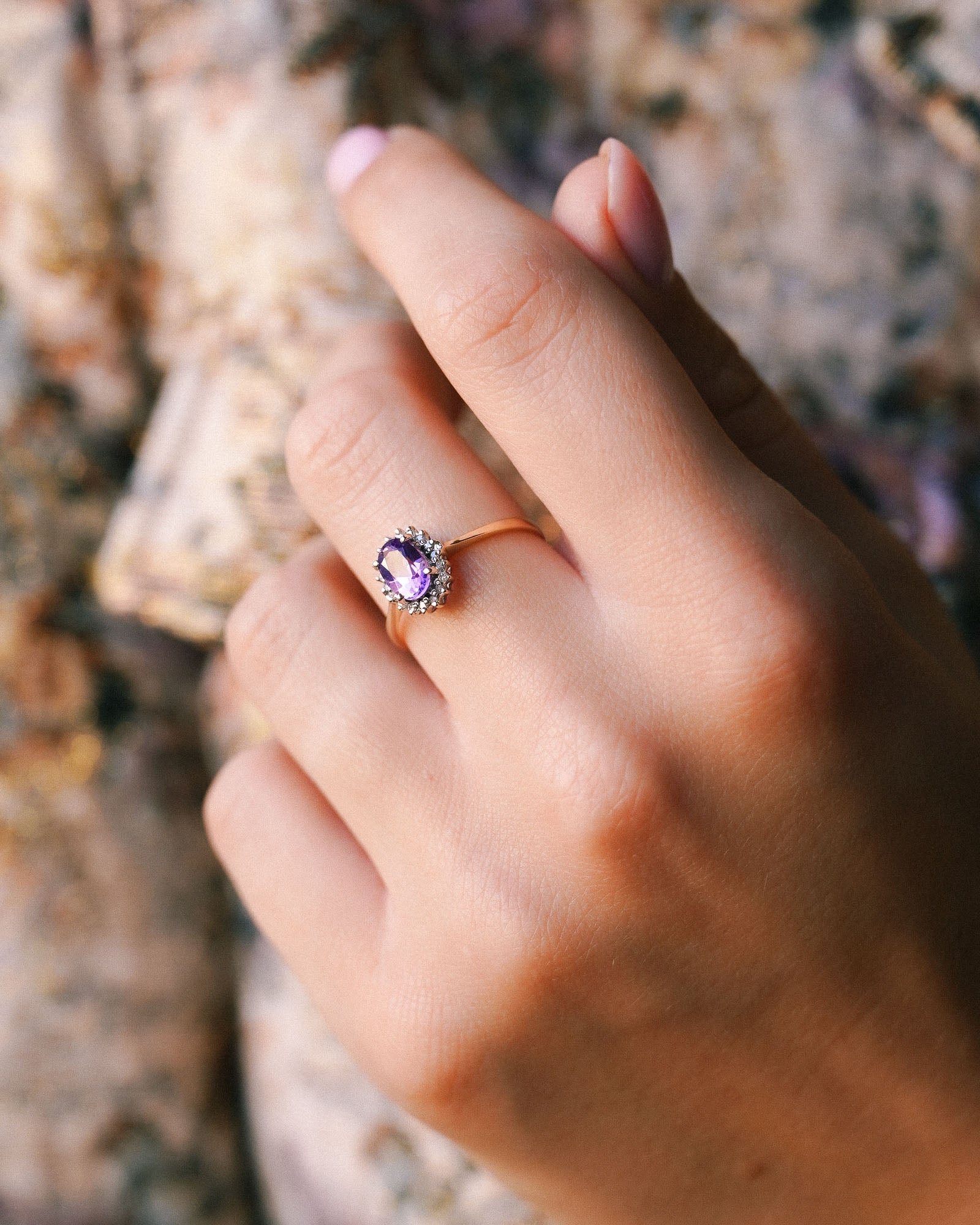 Cybelle | Vintage Amethist & Diamant Cluster