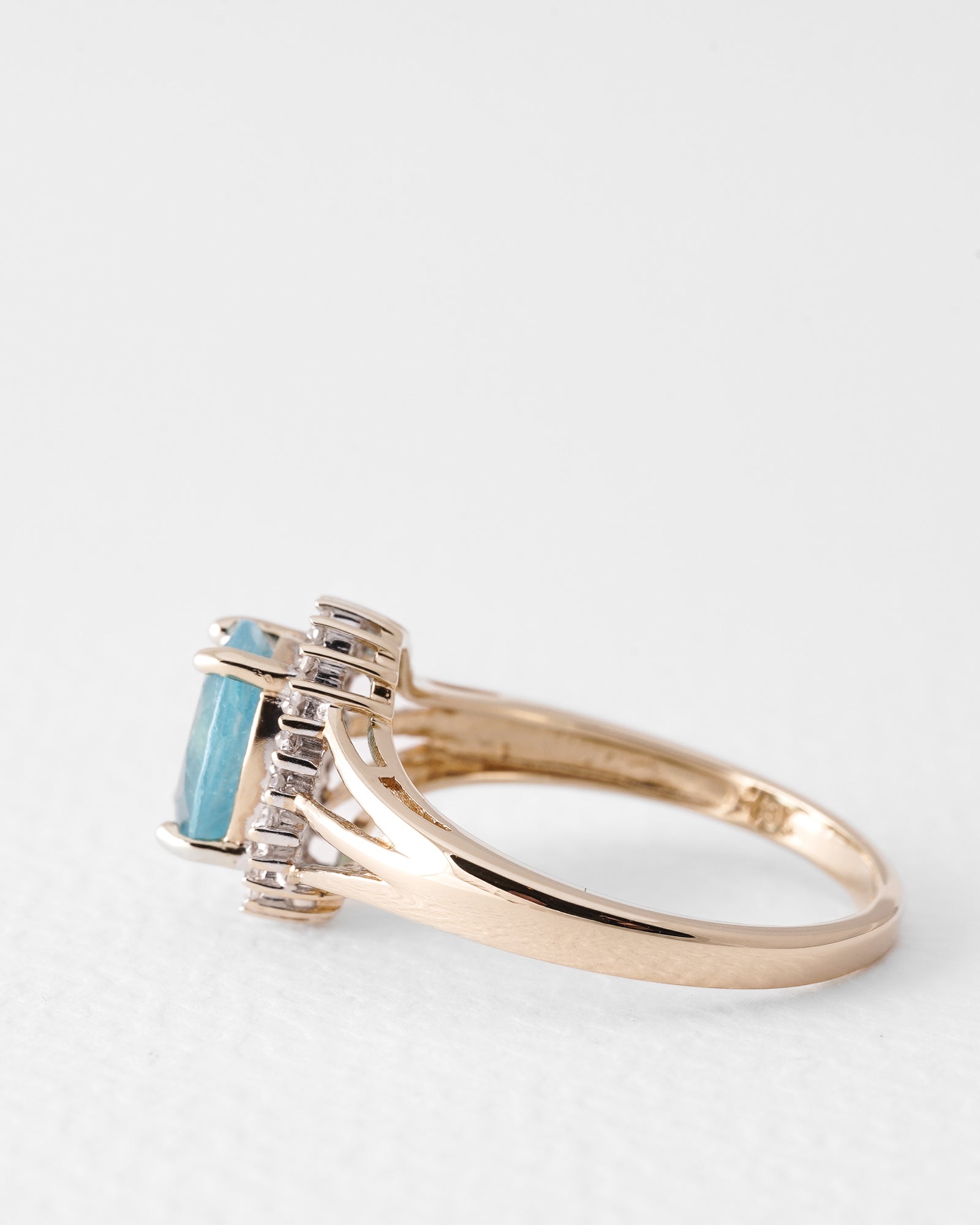 Noria | Vintage Kwarts Solitaire & Diamant Details