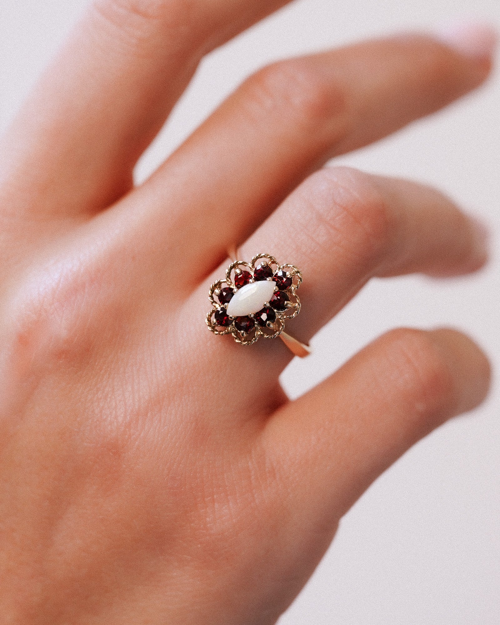 Florence | Vintage Granaat & Opaal