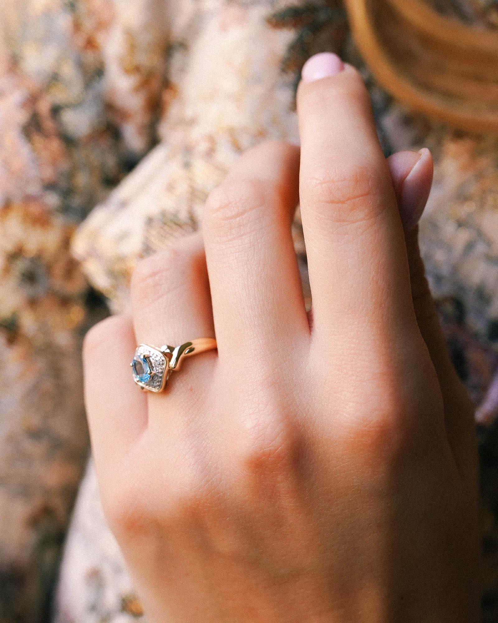 Estelle | Vintage Topaas & Diamant