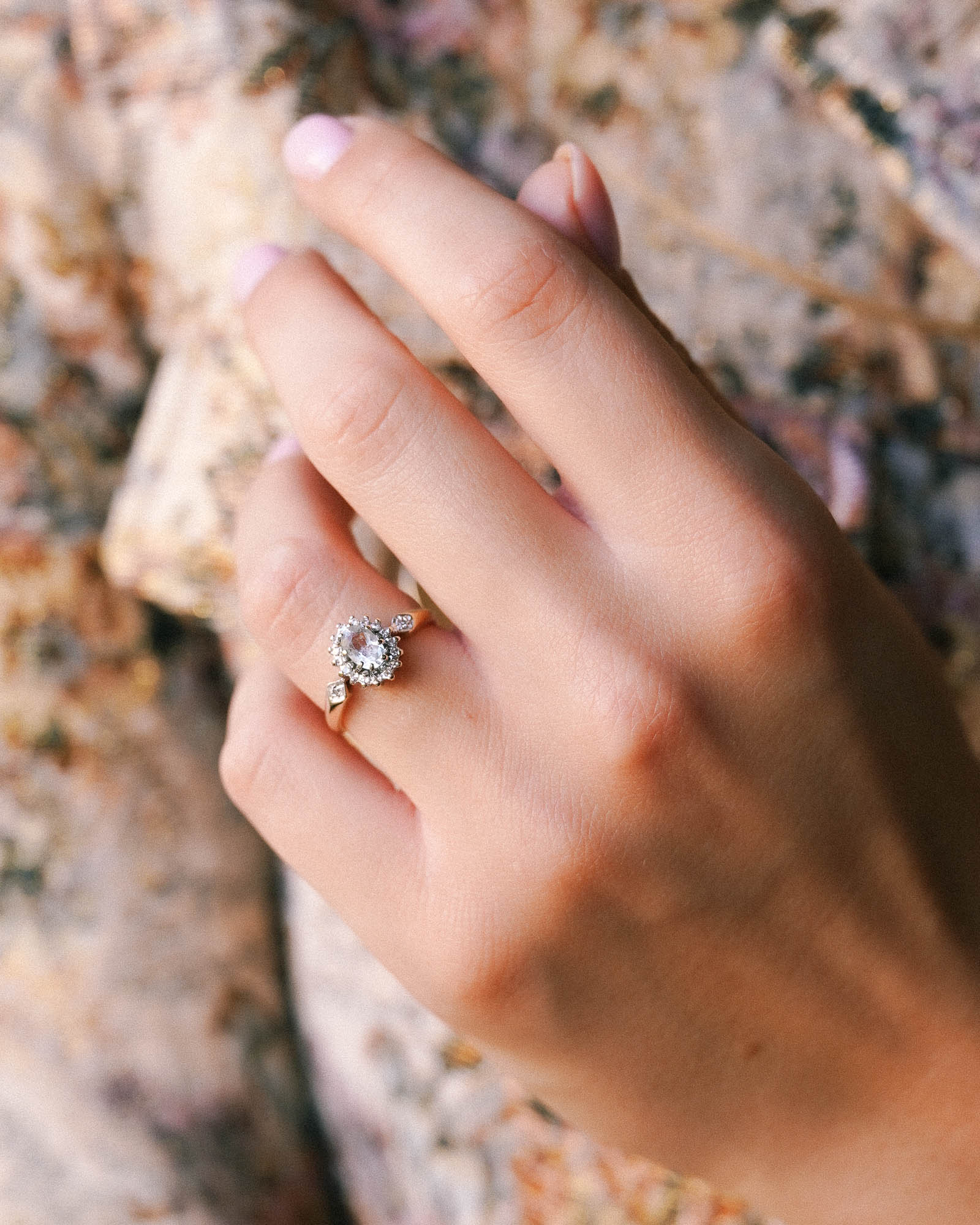 Sylvie | Vintage Topaas & Diamant