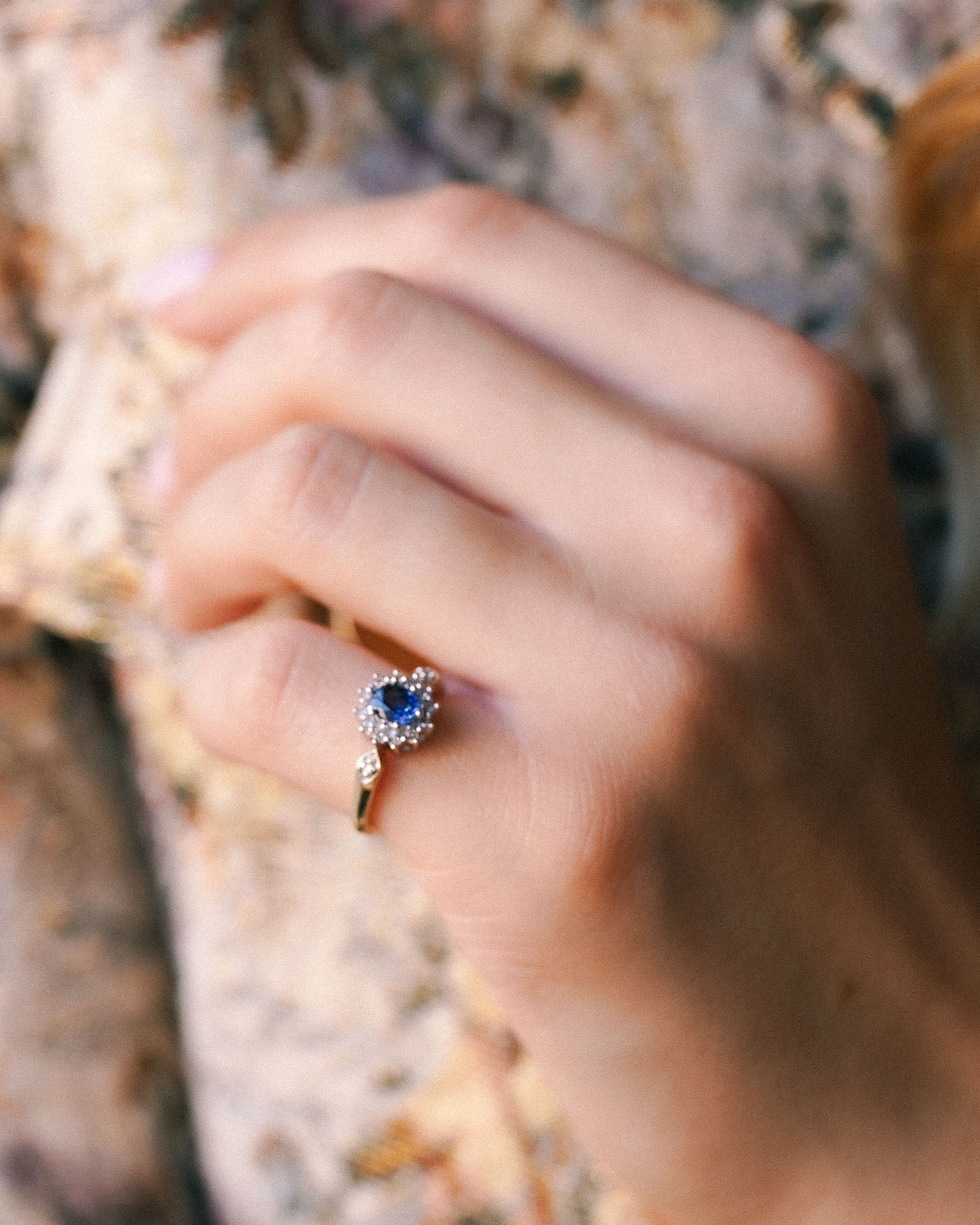 Oceane | Vintage Topaas Diamant Cluster