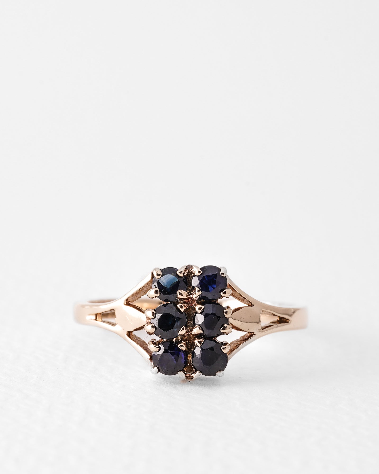Ilana | Vintage Saffier Cluster