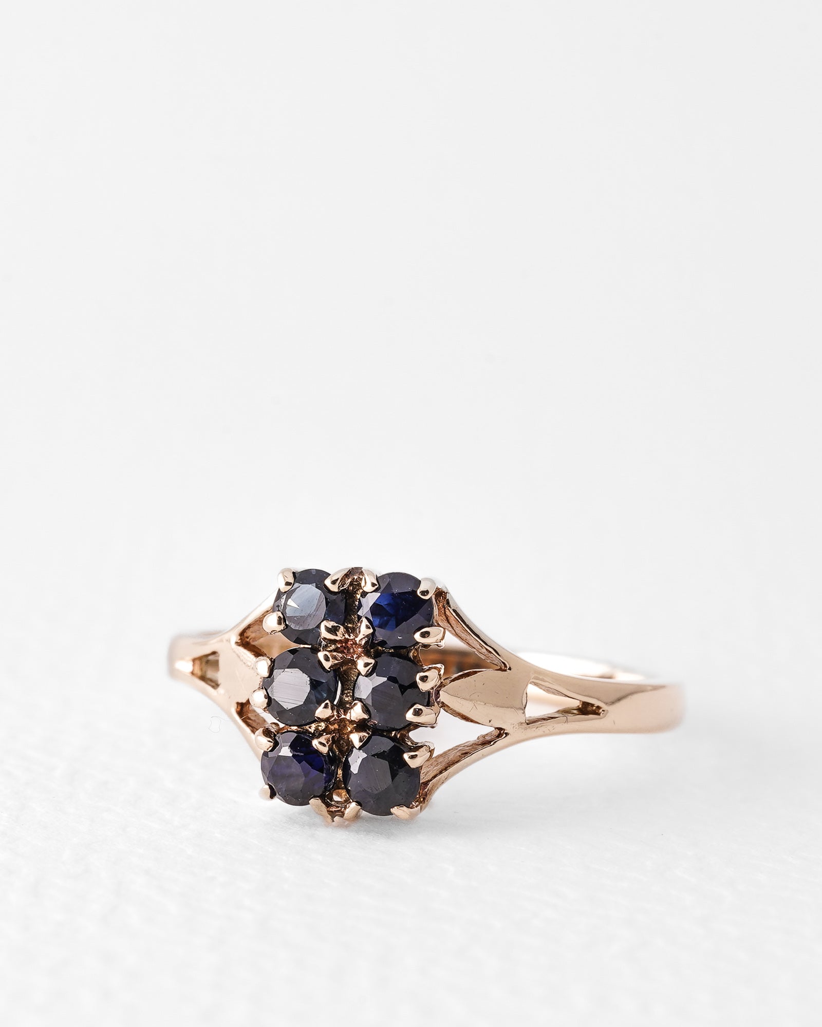 Ilana | Vintage Saffier Cluster
